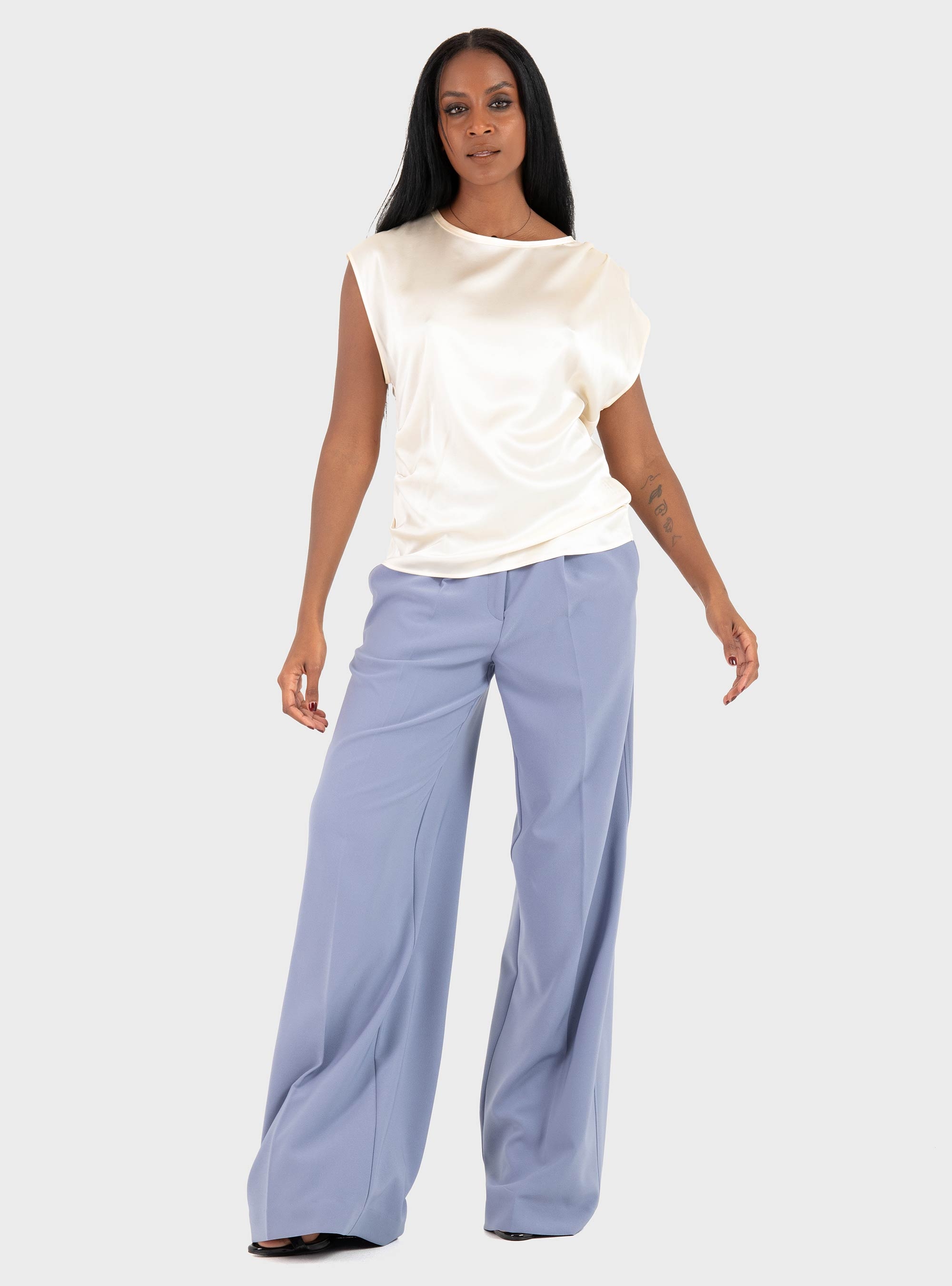 BOSS Slim Fit Top Etoga - Off White