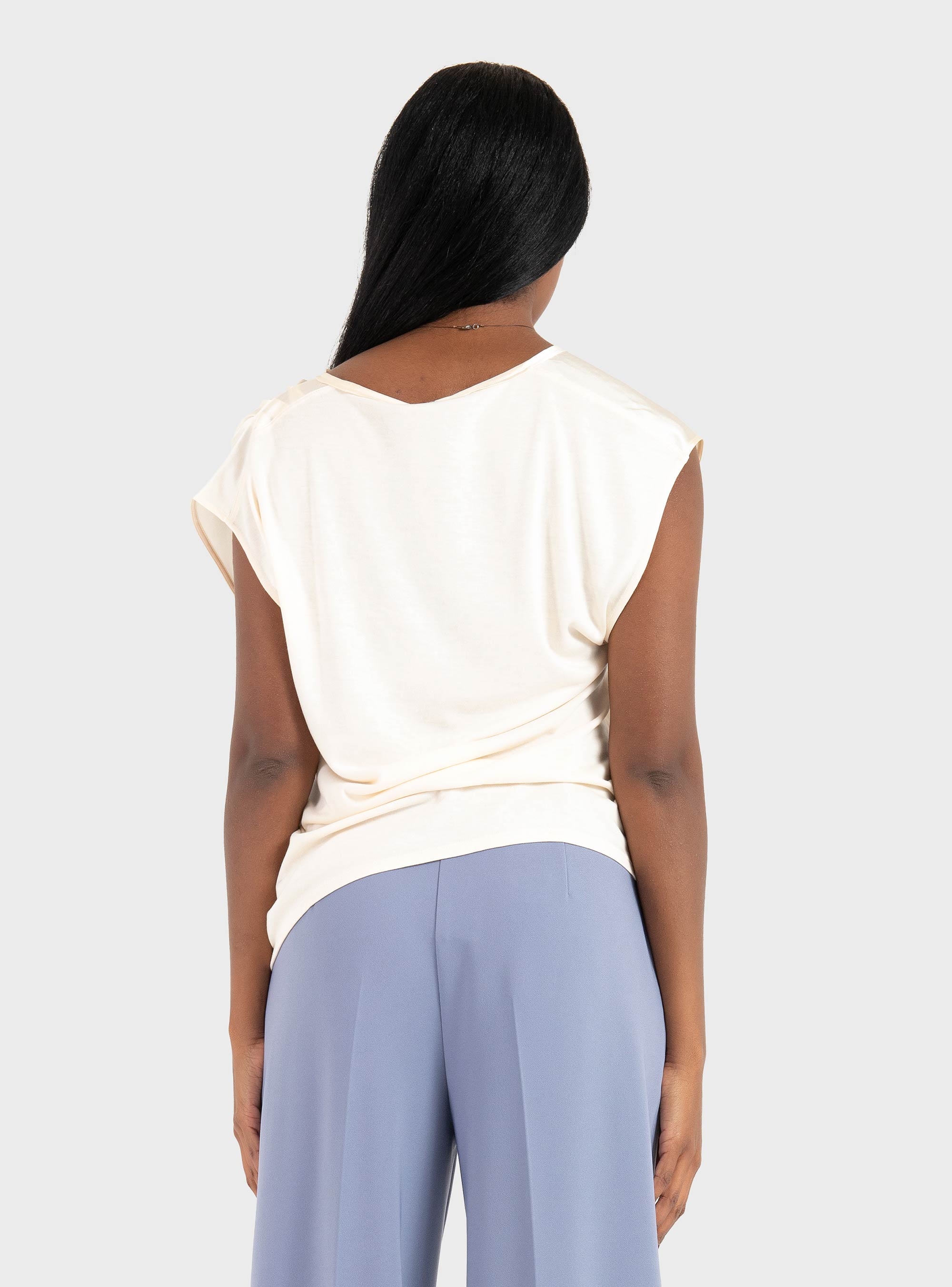 BOSS Slim Fit Top Etoga - Off White
