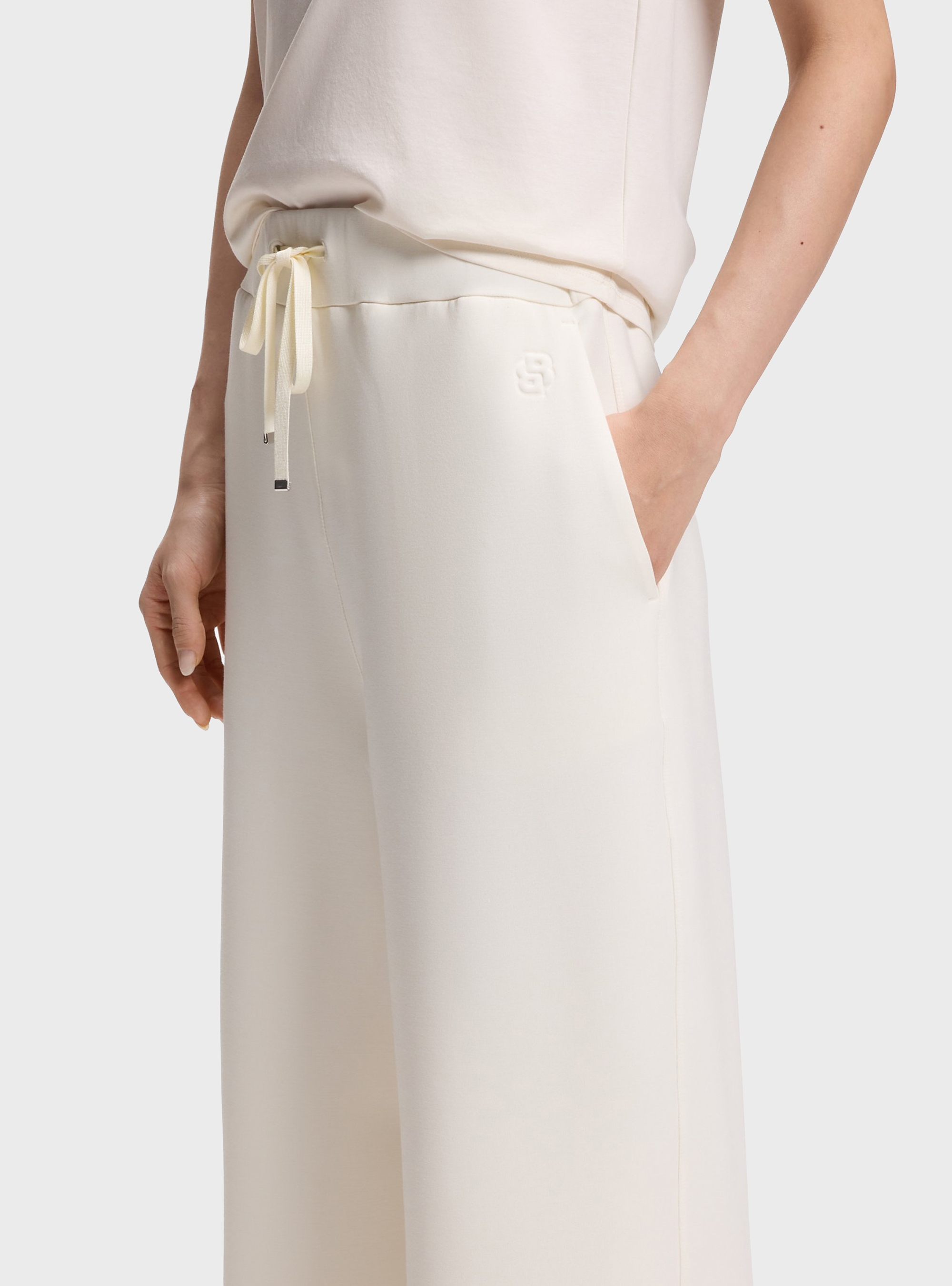 BOSS Relaxed-Fit Tracksuit Bottoms With Double B Monogram  Epesya - Off White