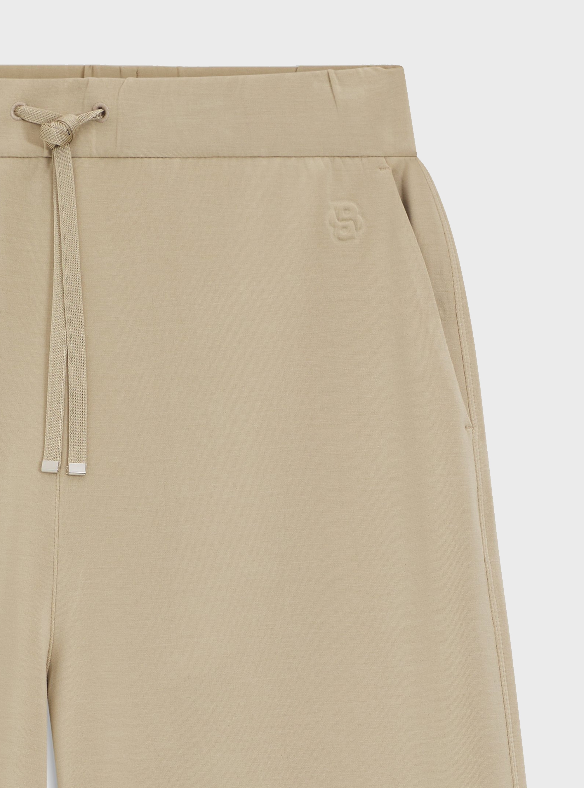 BOSS Relaxed-Fit Tracksuit Bottoms With Double B Monogram  Epesya - Beige
