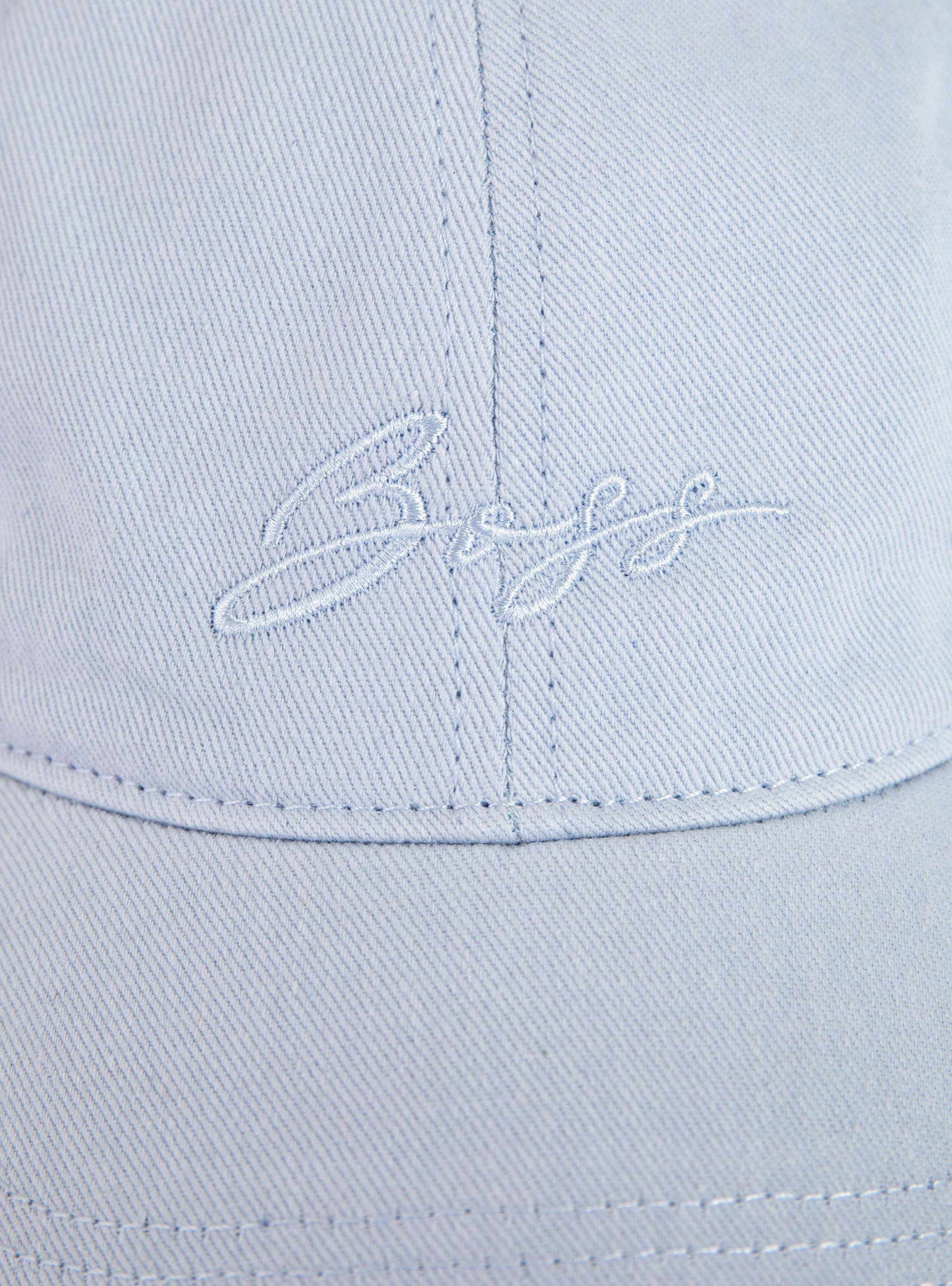 BOSS Cotton-Twill Cap With Script Logo Lilyan - Light Blue