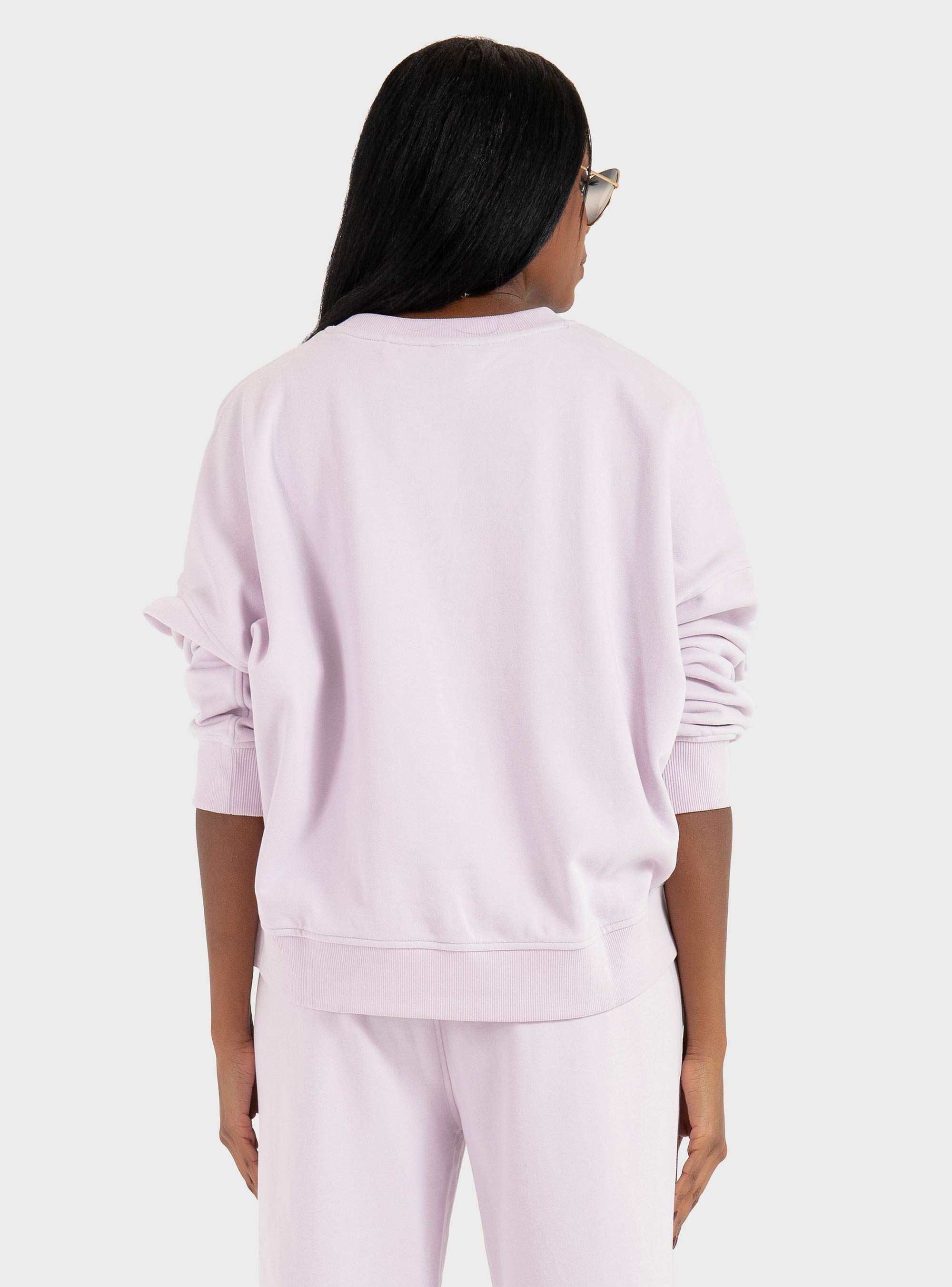 BOSS Cotton-Terry Sweatshirt With Handwritten Logo C_Ever - Lilac