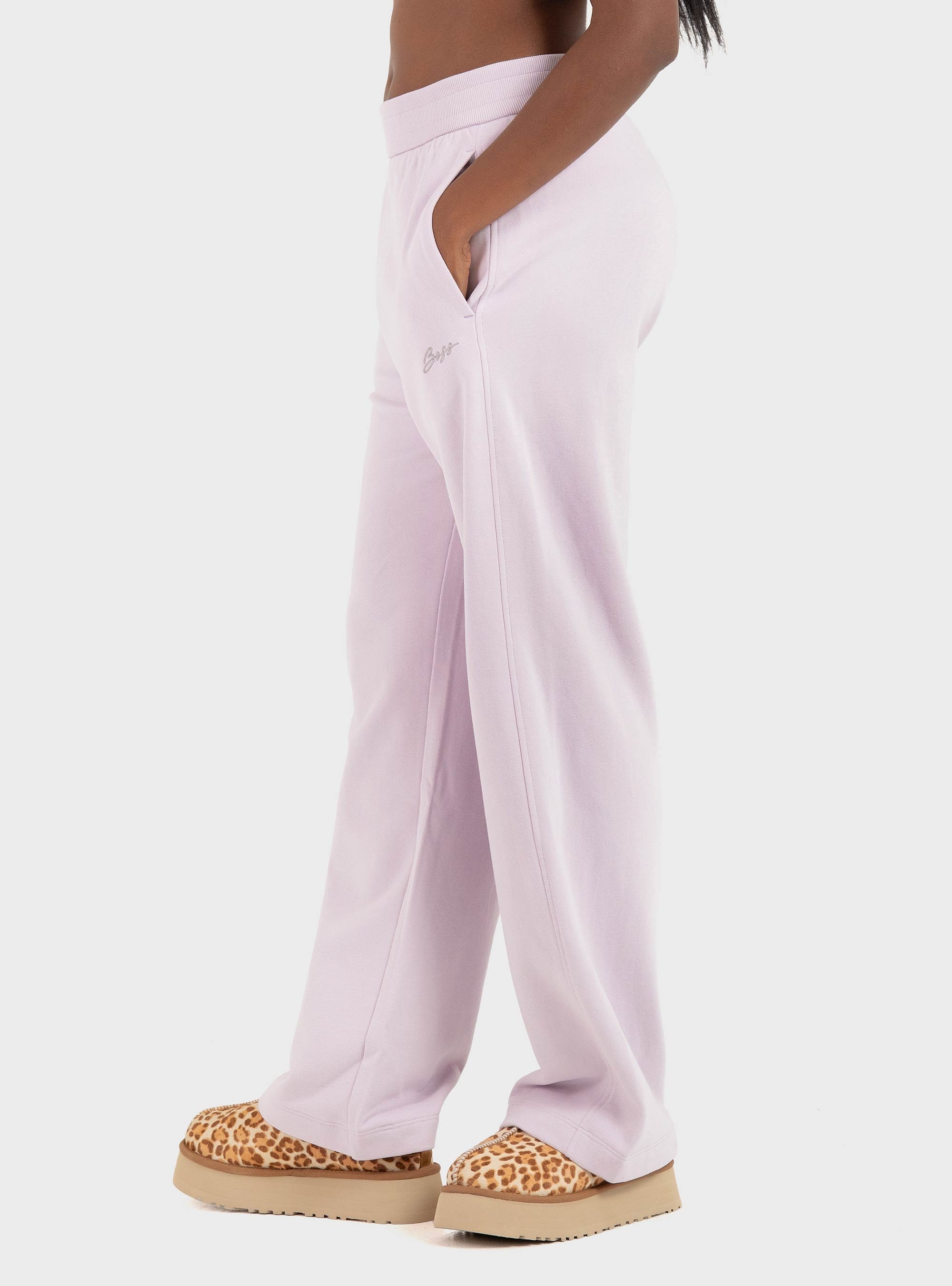 BOSS Relaxed-Fit  Tracksuit Bottoms  C_Endless - Lilac