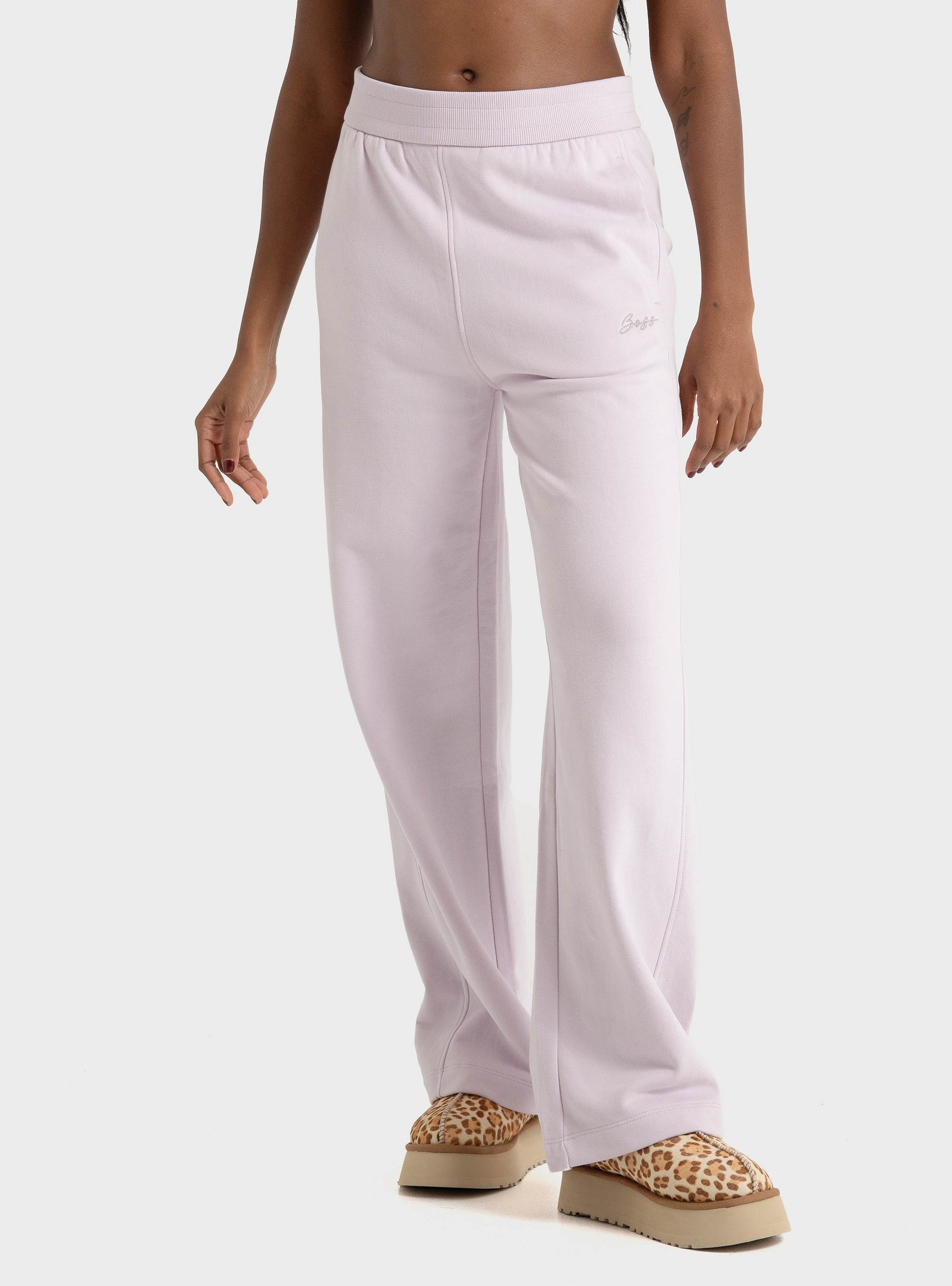 BOSS Relaxed-Fit  Tracksuit Bottoms  C_Endless - Lilac