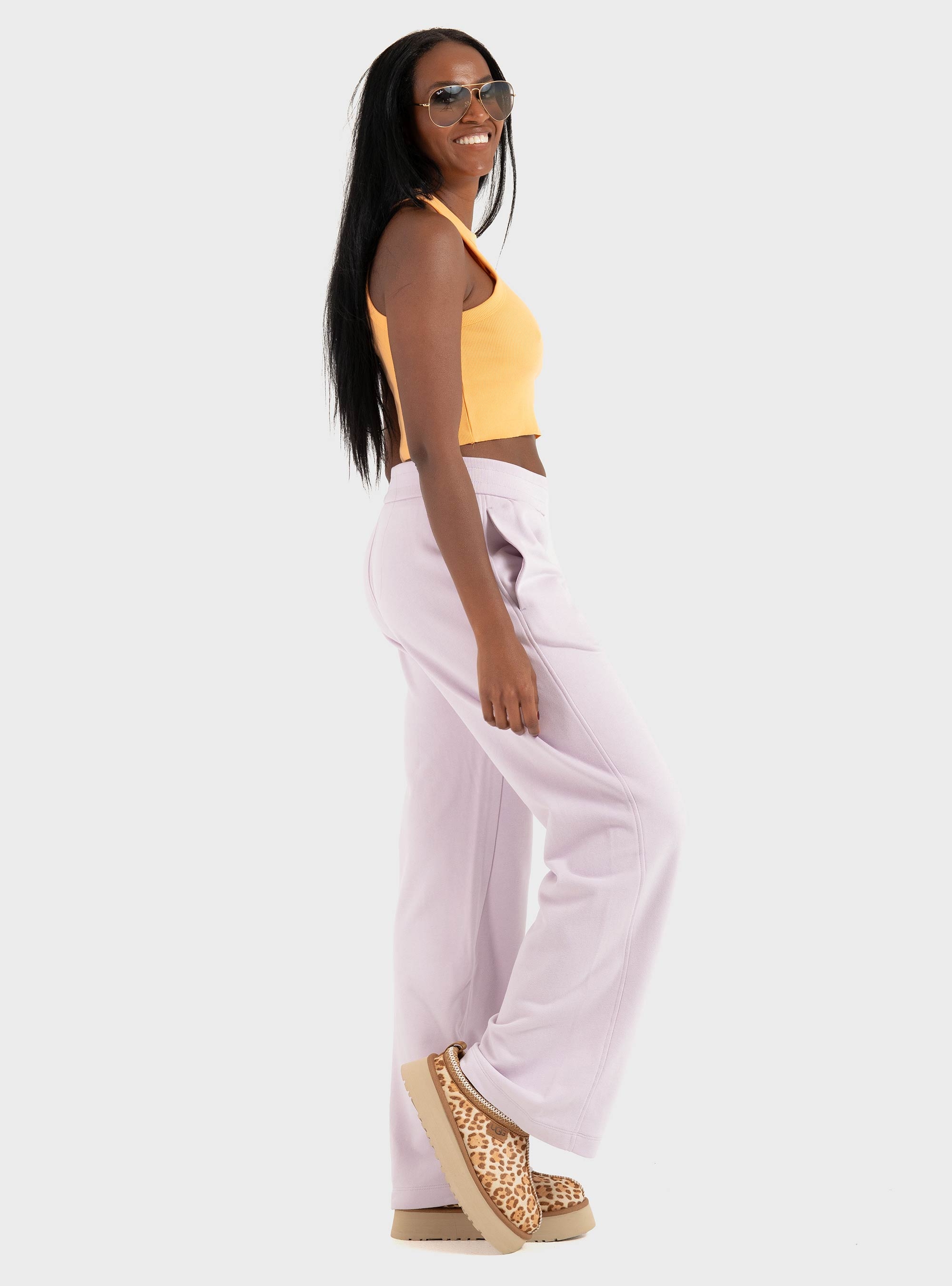 BOSS Relaxed-Fit  Tracksuit Bottoms  C_Endless - Lilac