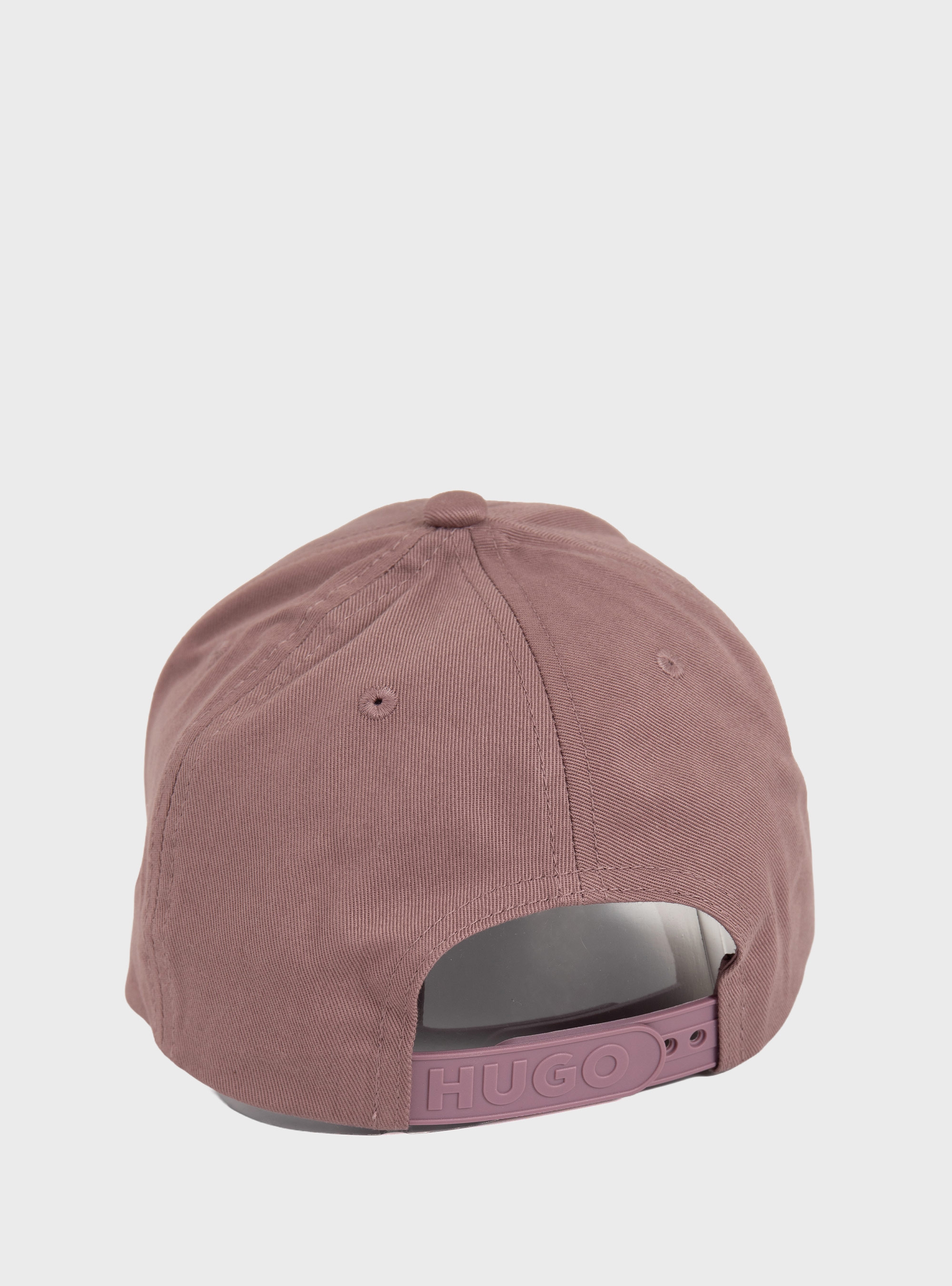 HUGO Cotton-Twill Cap With Embroidered Stacked Logo  Jude-Stacked - Light Bordeaux