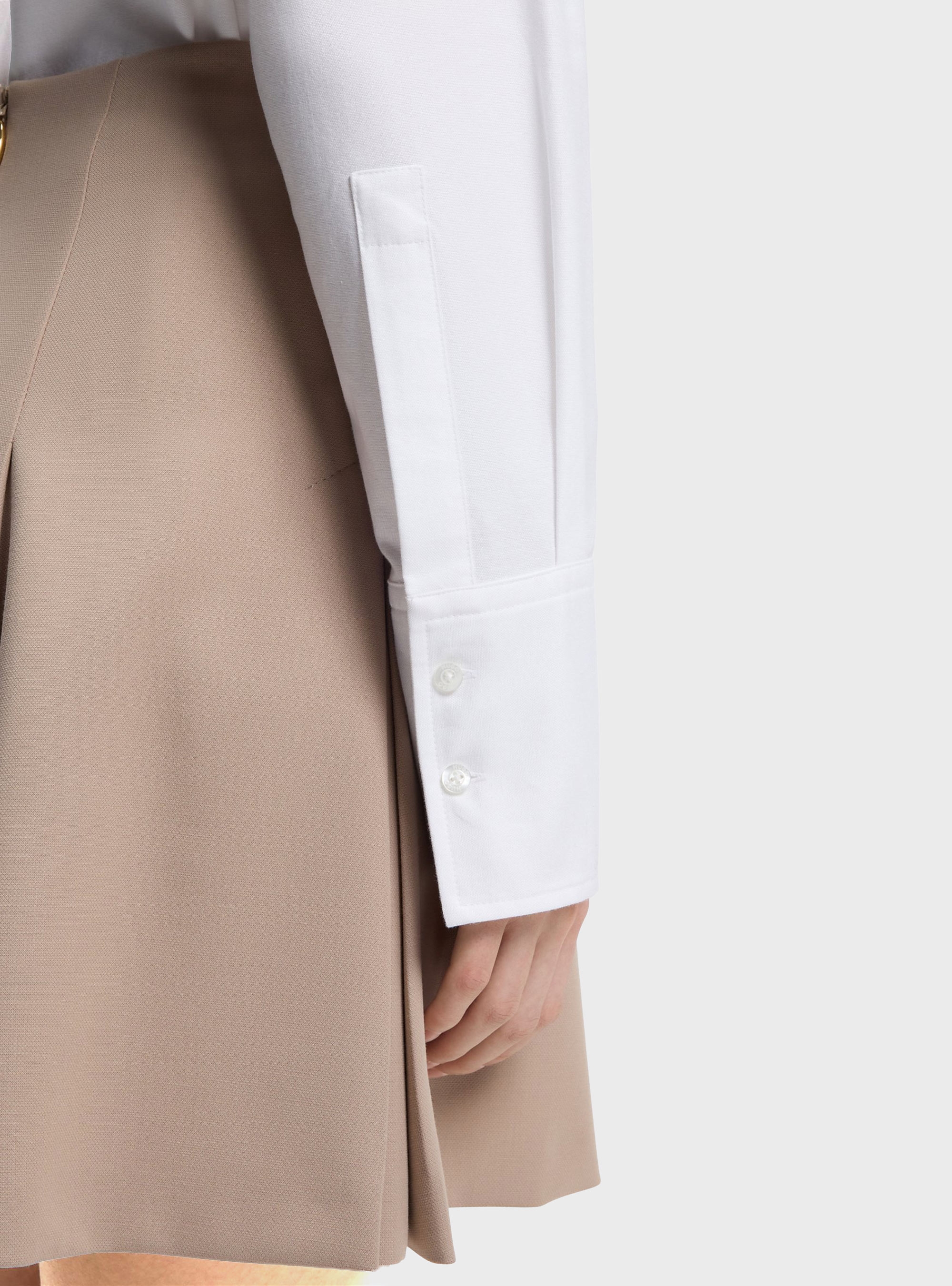 HUGO Relaxed-Fit Shirt In Oxford Cotton With Heart Logo  Erselia - White