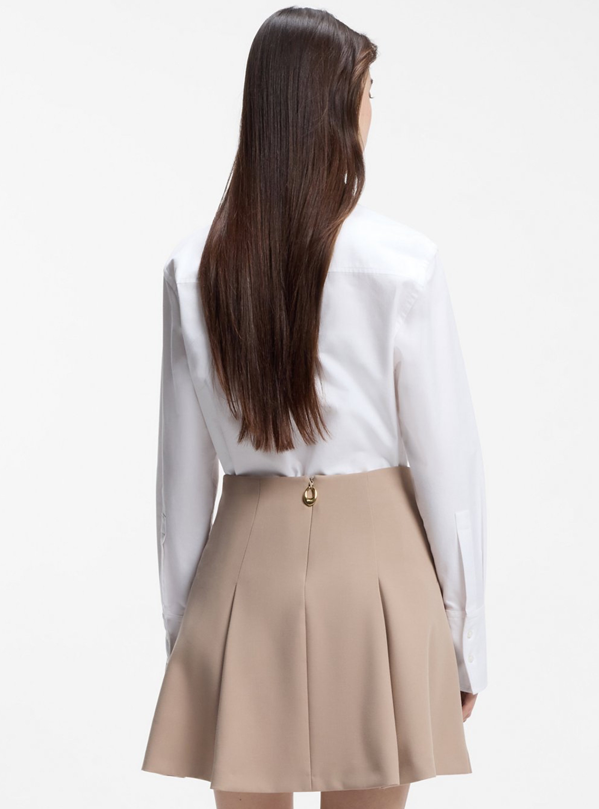 HUGO Relaxed-Fit Shirt In Oxford Cotton With Heart Logo  Erselia - White