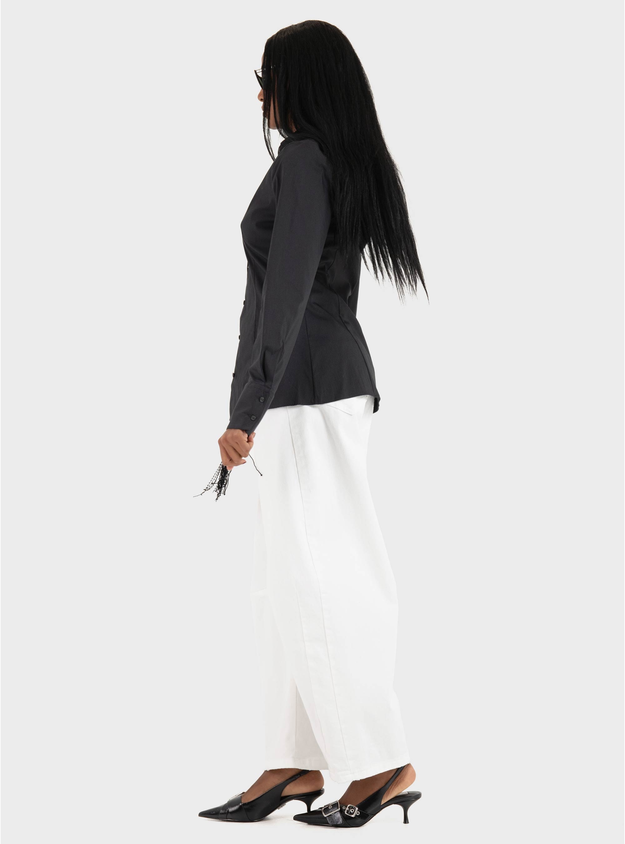 HUGO Slim-Fit Shirt In Easy-Iron Cotton-Blend Twill  The Fitted Shirt - Black