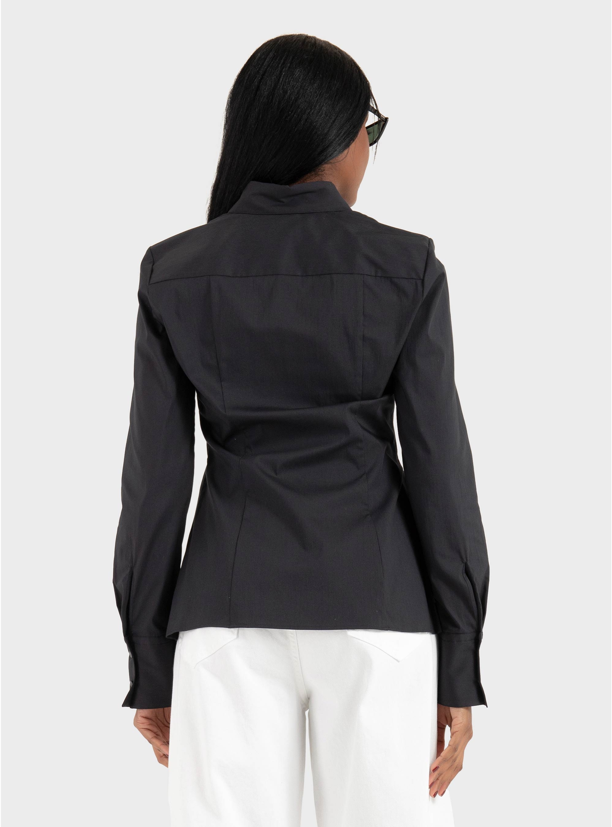 HUGO Slim-Fit Shirt In Easy-Iron Cotton-Blend Twill  The Fitted Shirt - Black