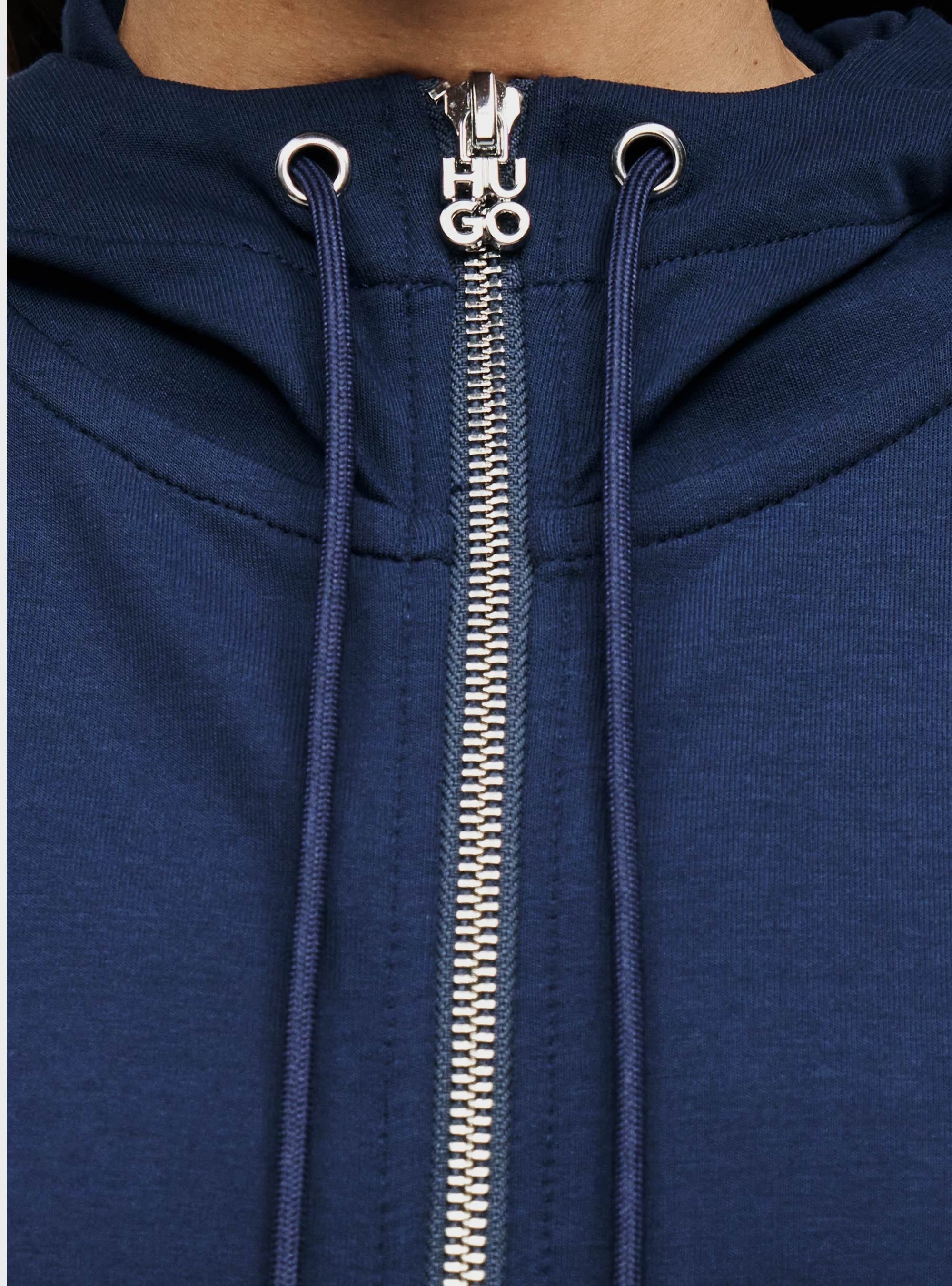HUGO Zip Hoodie Dumanji - Navy