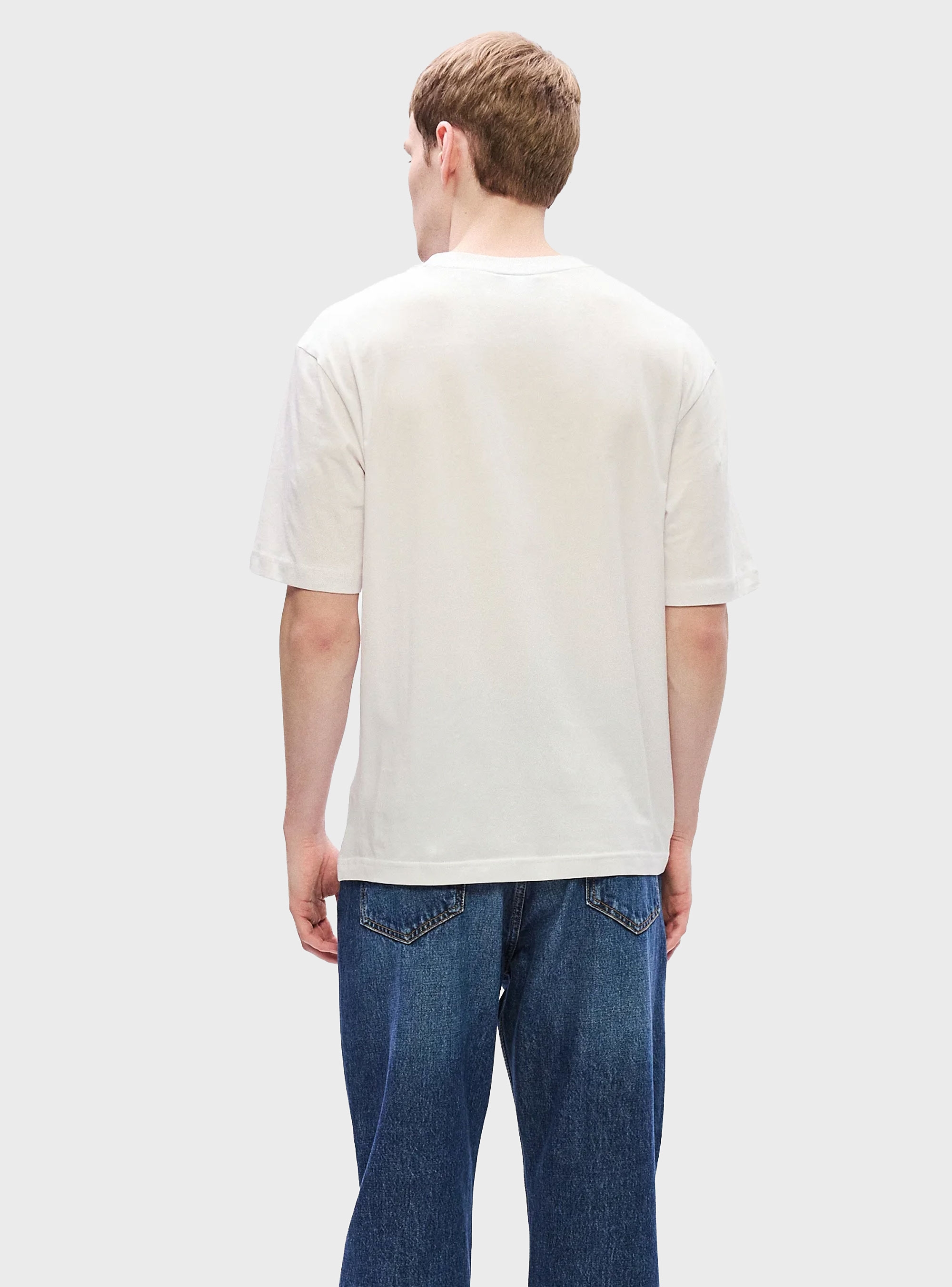 HUGO Cotton-Jersey T-Shirt With Logo Artwork  Namerix - Off White