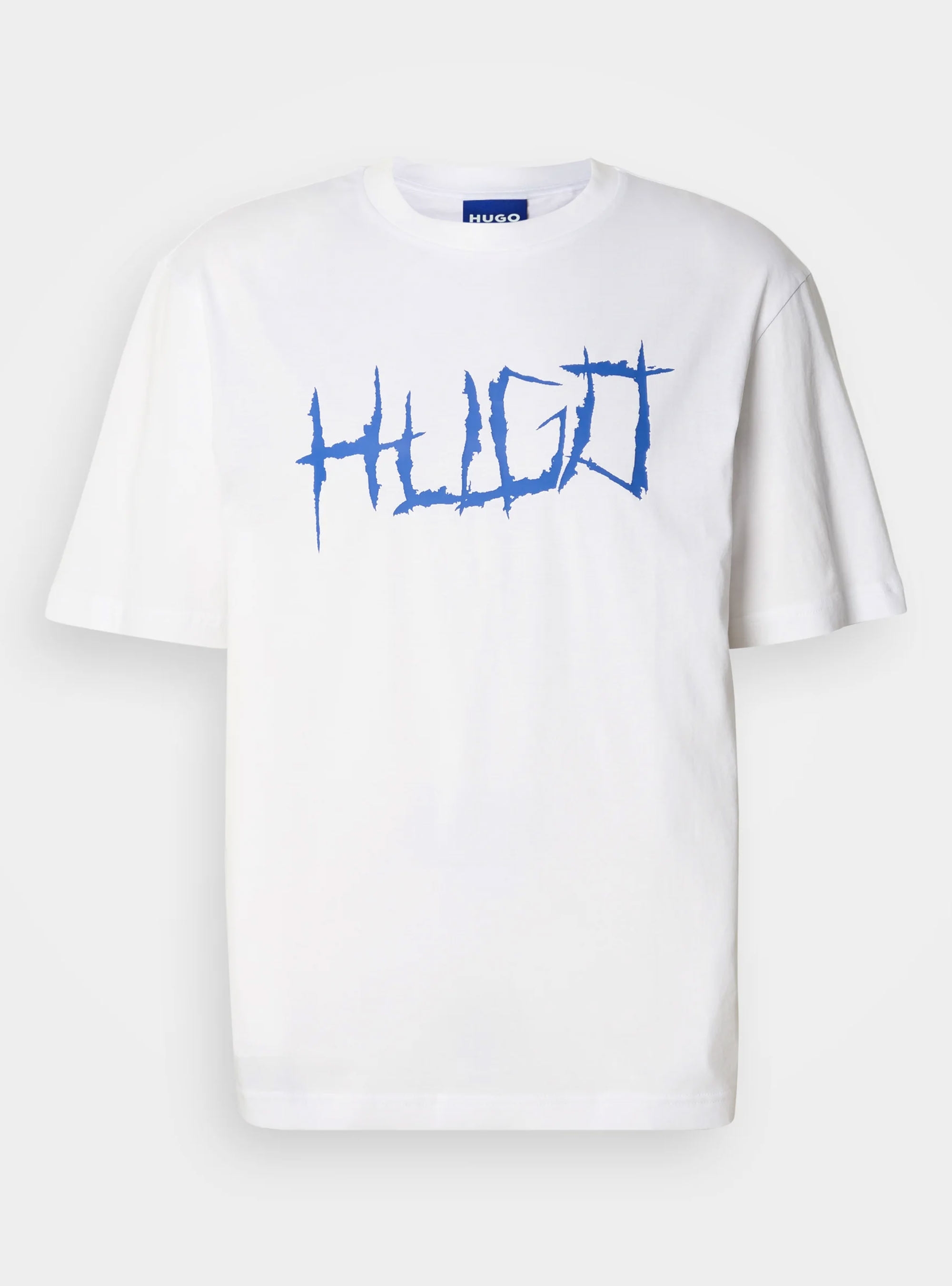 HUGO Cotton-Jersey T-Shirt With Logo Artwork  Namerix - Off White