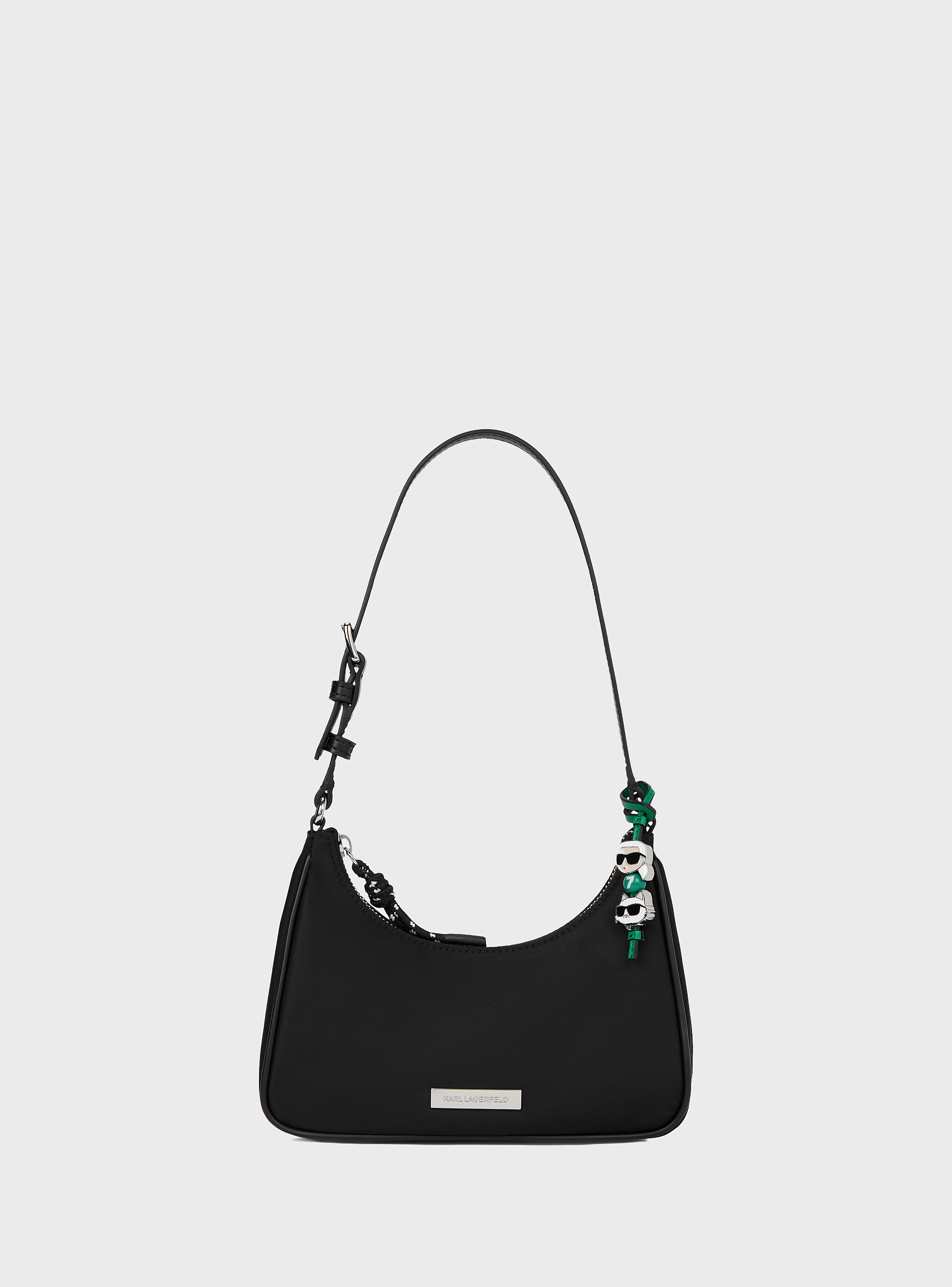 Karl Lagerfeld Ikon Nylon Mini Shoulder Bag - Black