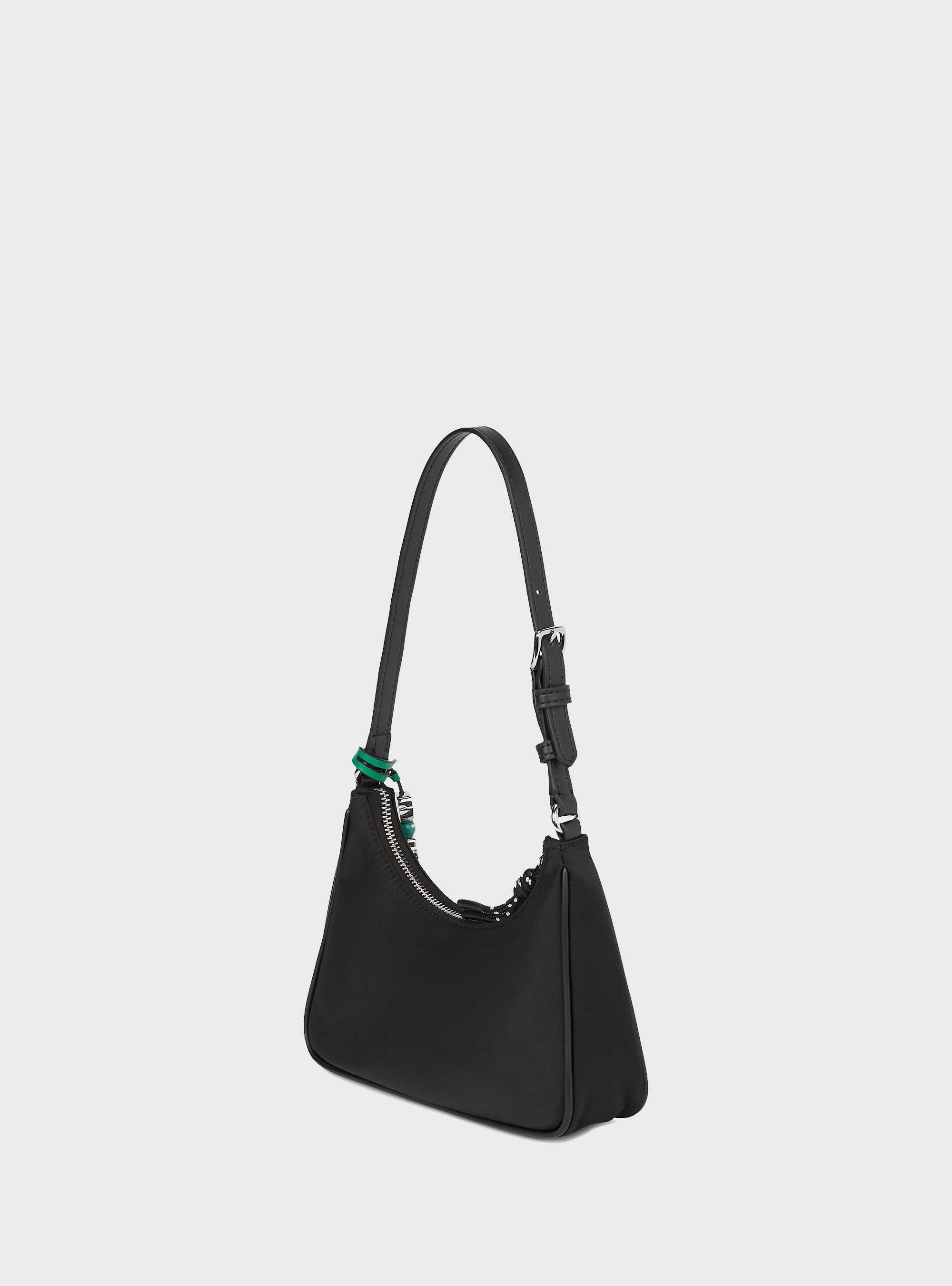 Karl Lagerfeld Ikon Nylon Mini Shoulder Bag - Black