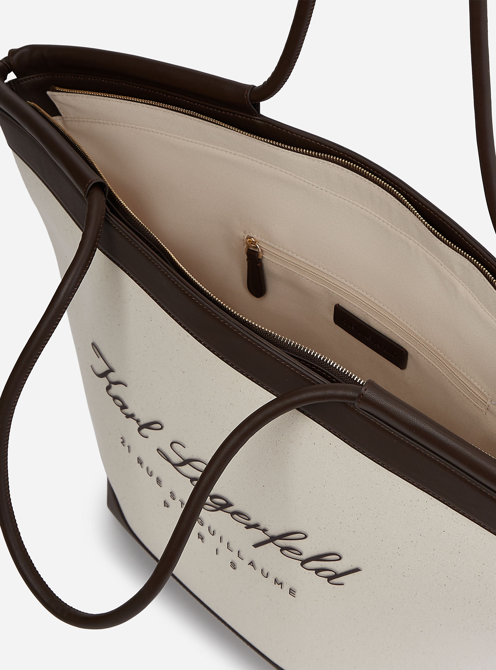 Karl Lagerfeld Hotel Karl Large Beach Tote Bag - Natural