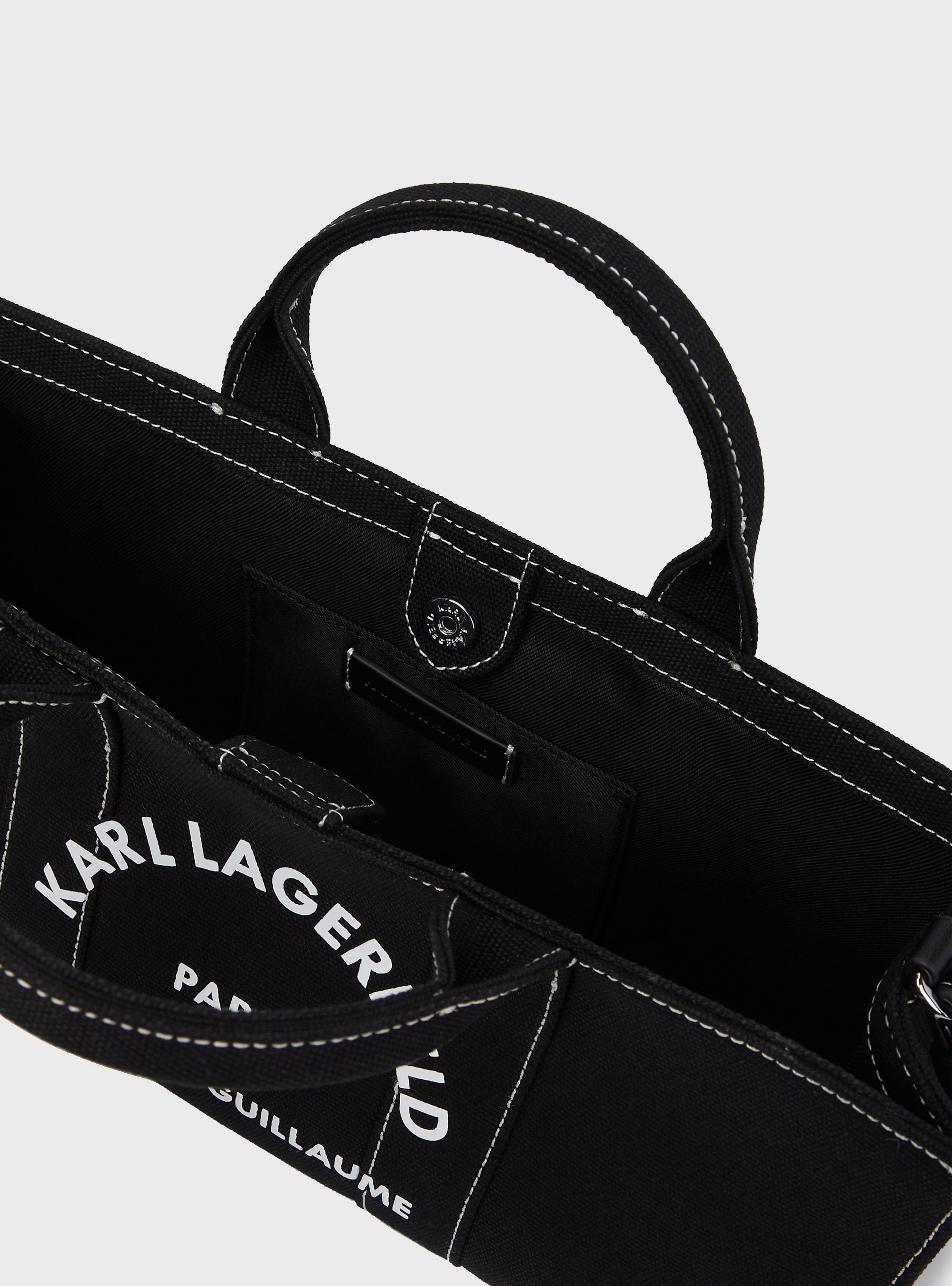 Karl Lagerfeld Rue St-Guillaume Elongated Tote Bag - Black