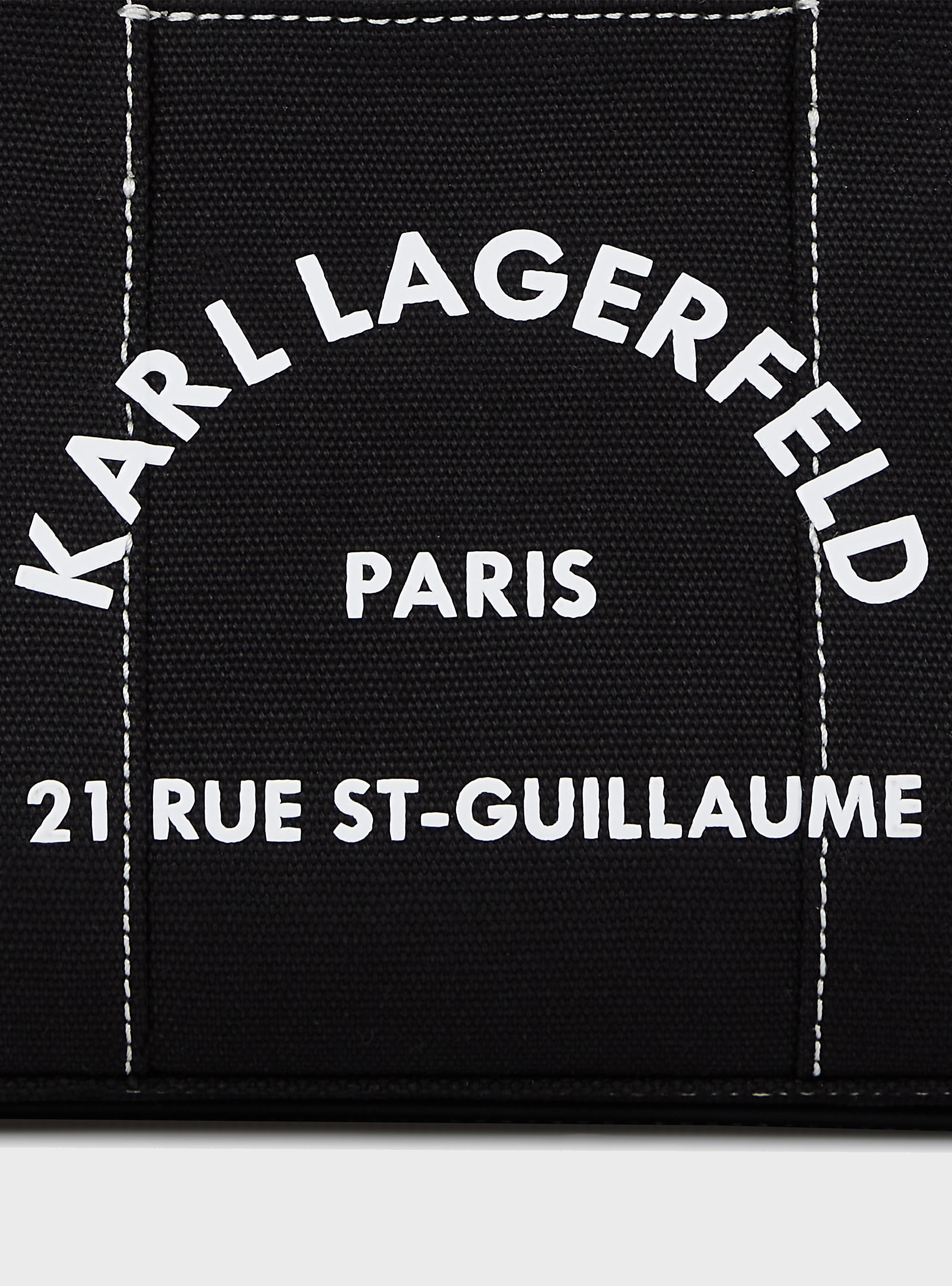 Karl Lagerfeld Rue St-Guillaume Elongated Tote Bag - Black