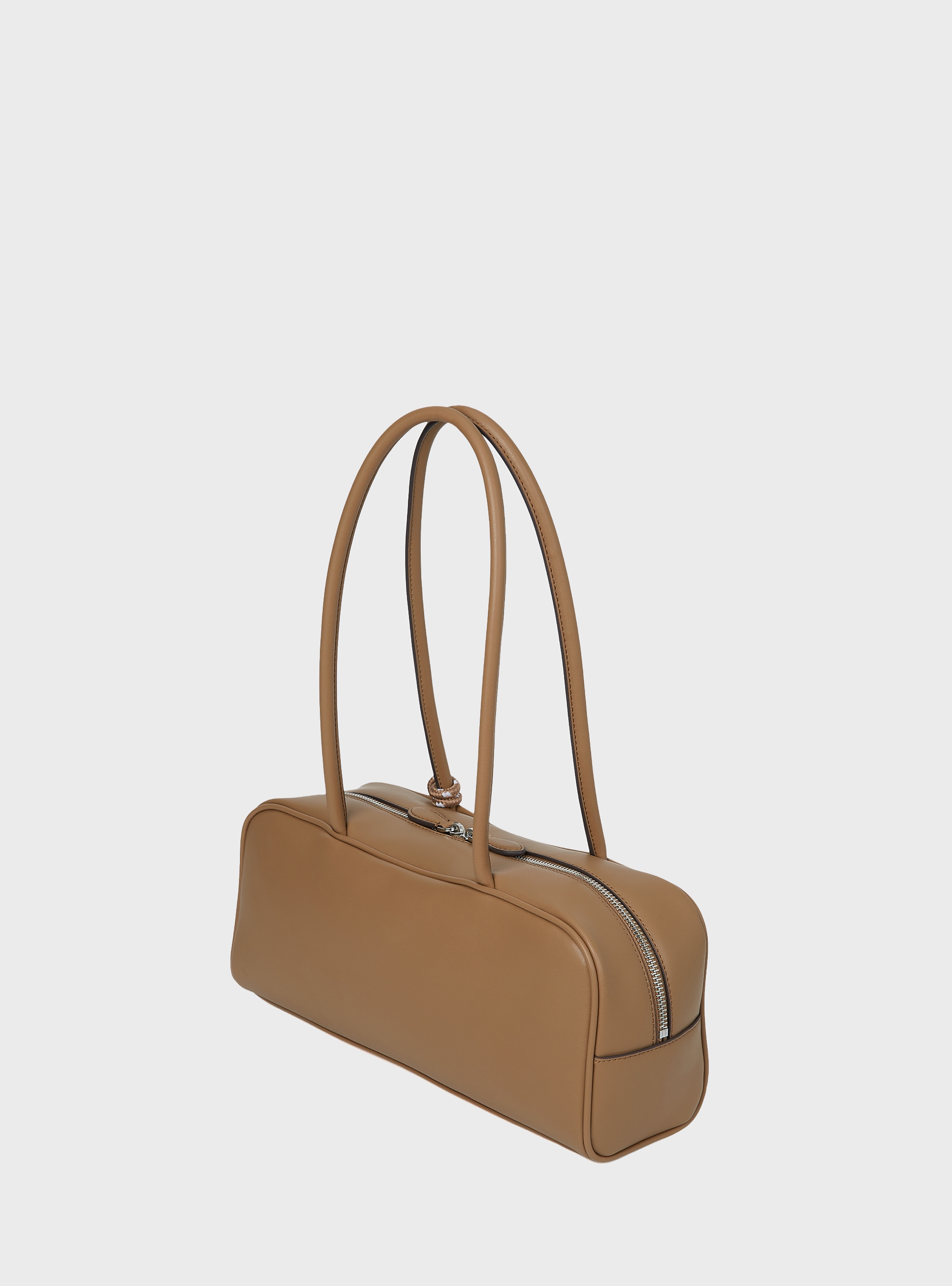 Karl Lagerfeld Ikon Smooth Rectangular Bag - Dark Beige