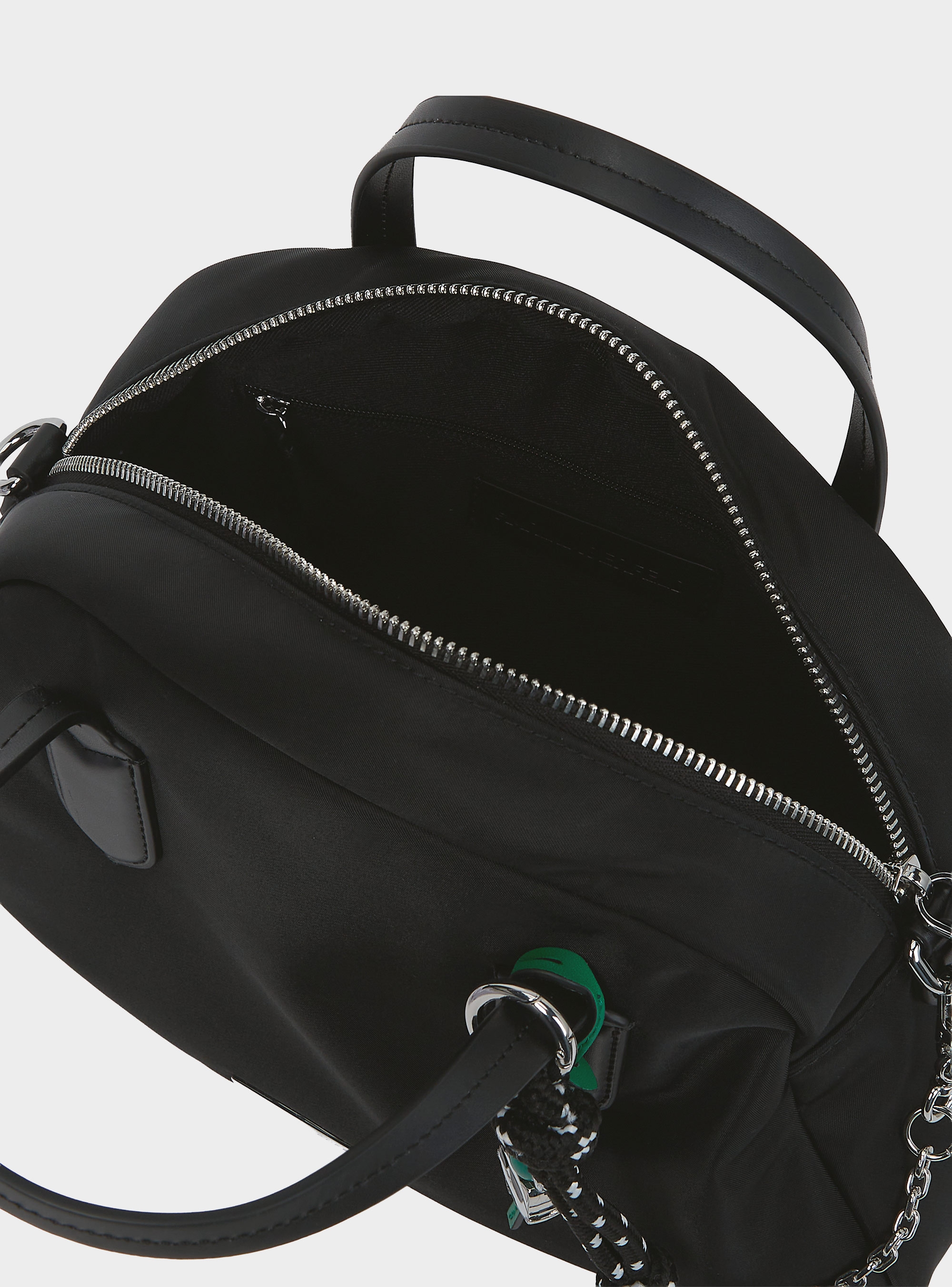 Karl Lagerfeld Ikon Nylon Bowling Bag - Black