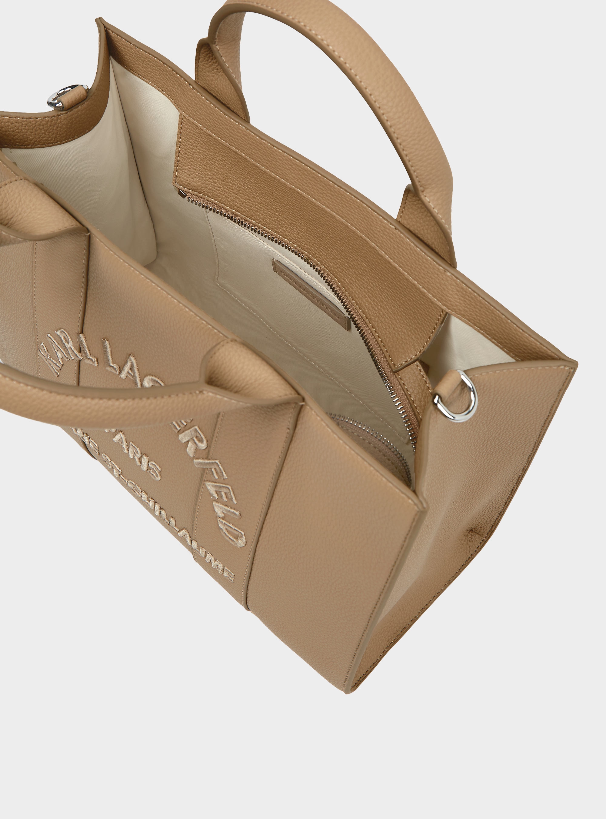 Karl Lagerfeld Rue St-Guillaume Medium Tote Bag - Light Brown