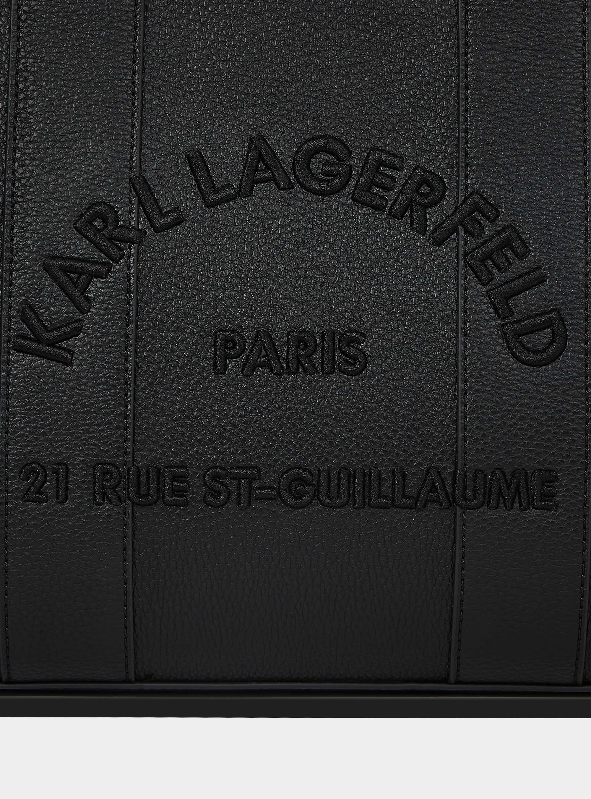 Karl Lagerfeld Rue St-Guillaume Medium Tote Bag - Black