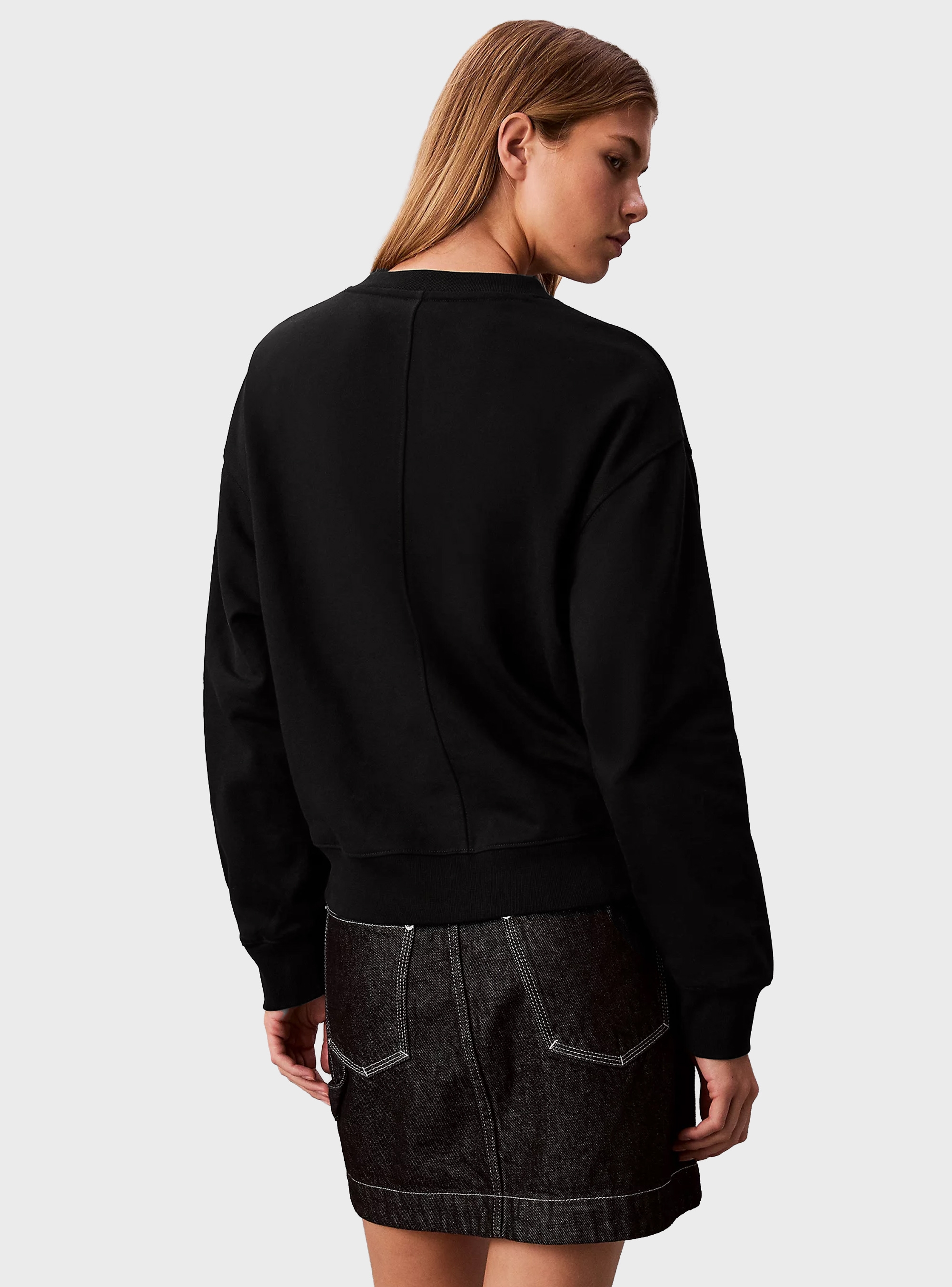 Calvin Klein Terry Relaxed Sweatshirt - Black