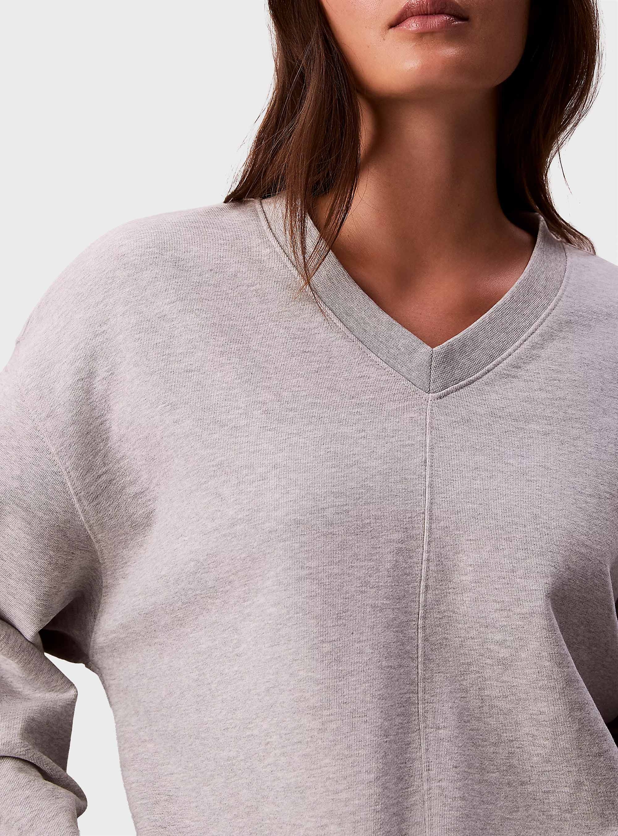 Calvin Klein Terry Relaxed Sweatshirt - Light Grey Melange