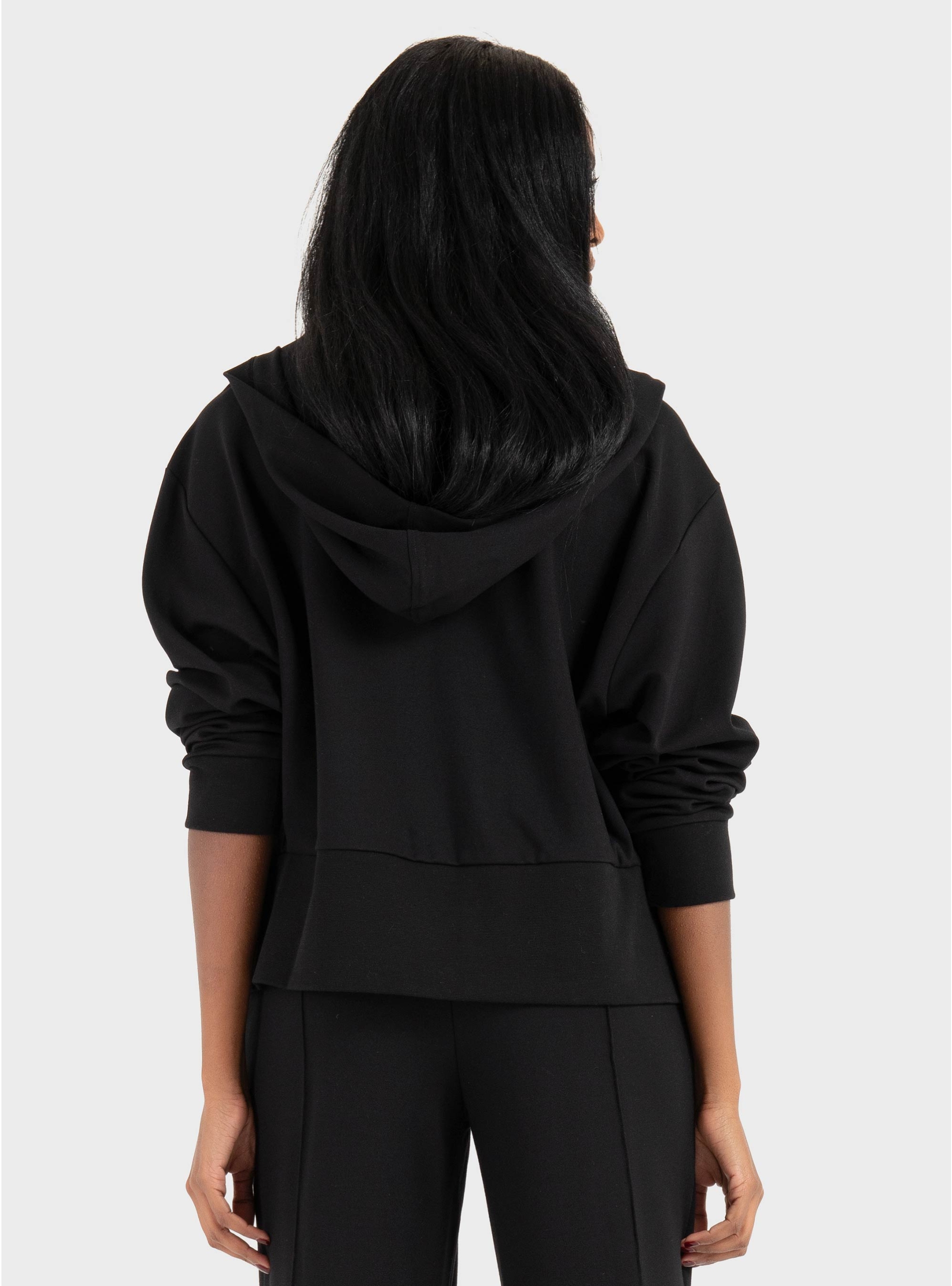 Karl Lagerfeld Jeans Milano Zip Hoodie - Black