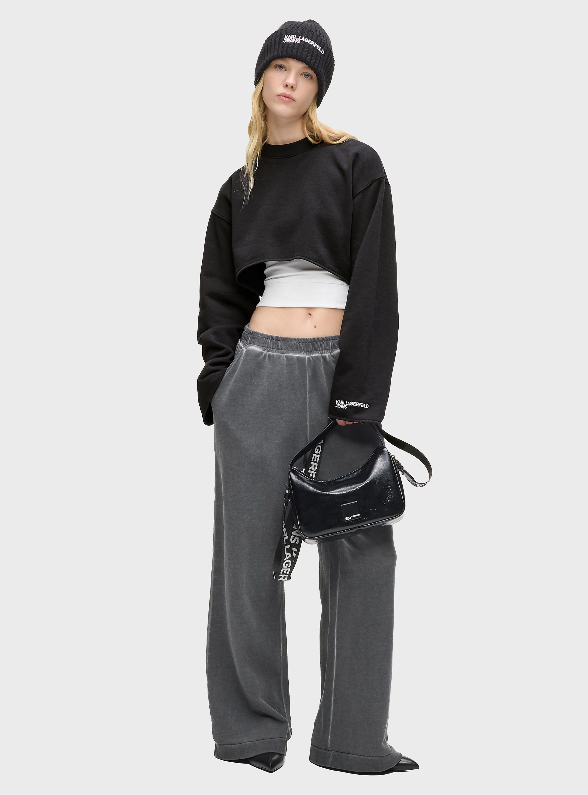 Karl Lagerfeld Jeans Layered Sweatshirt - Black