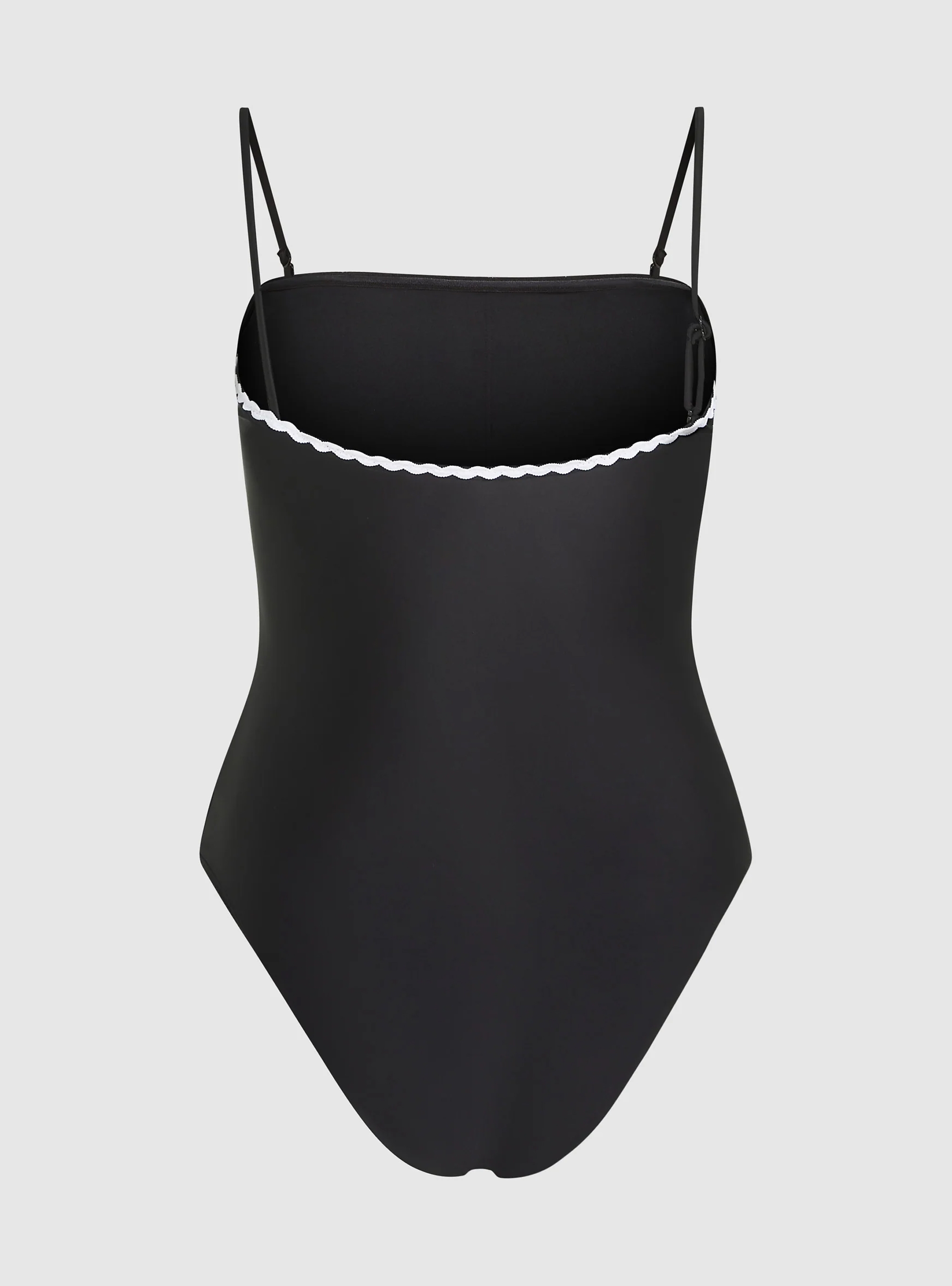 Karl Lagerfeld Scallop Swimsuit - Black