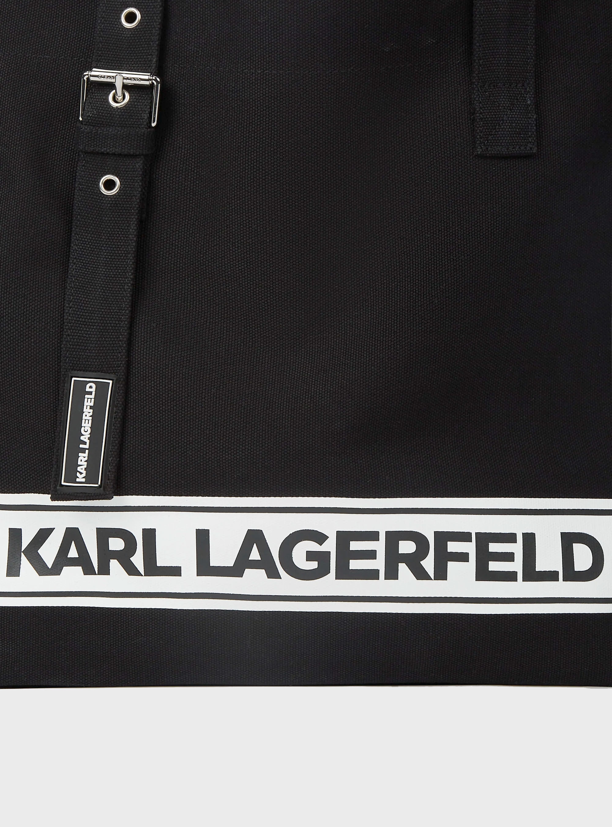Karl Lagerfeld Logo Beach Bag - Black