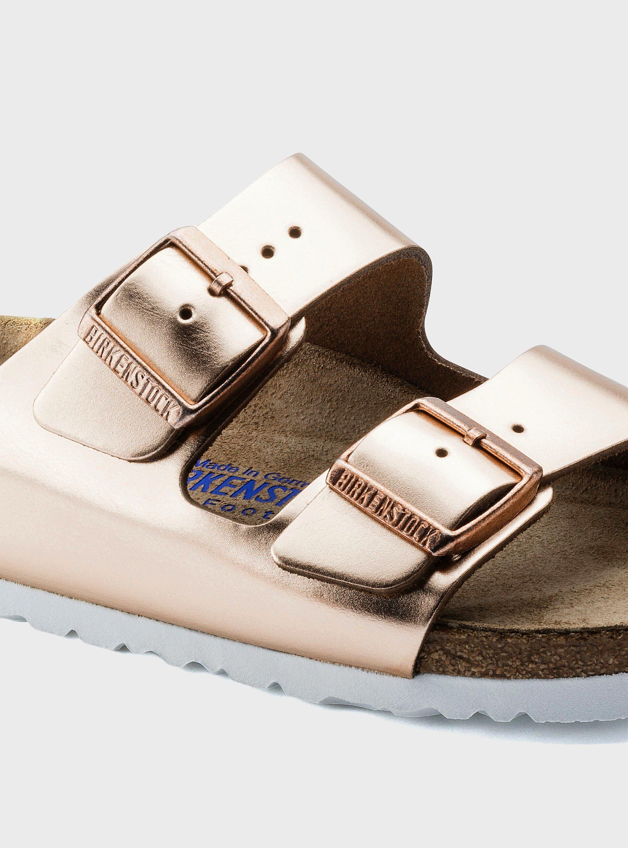 Birkenstock Arizona Soft Footbed Regular Fit Sandals - Copper