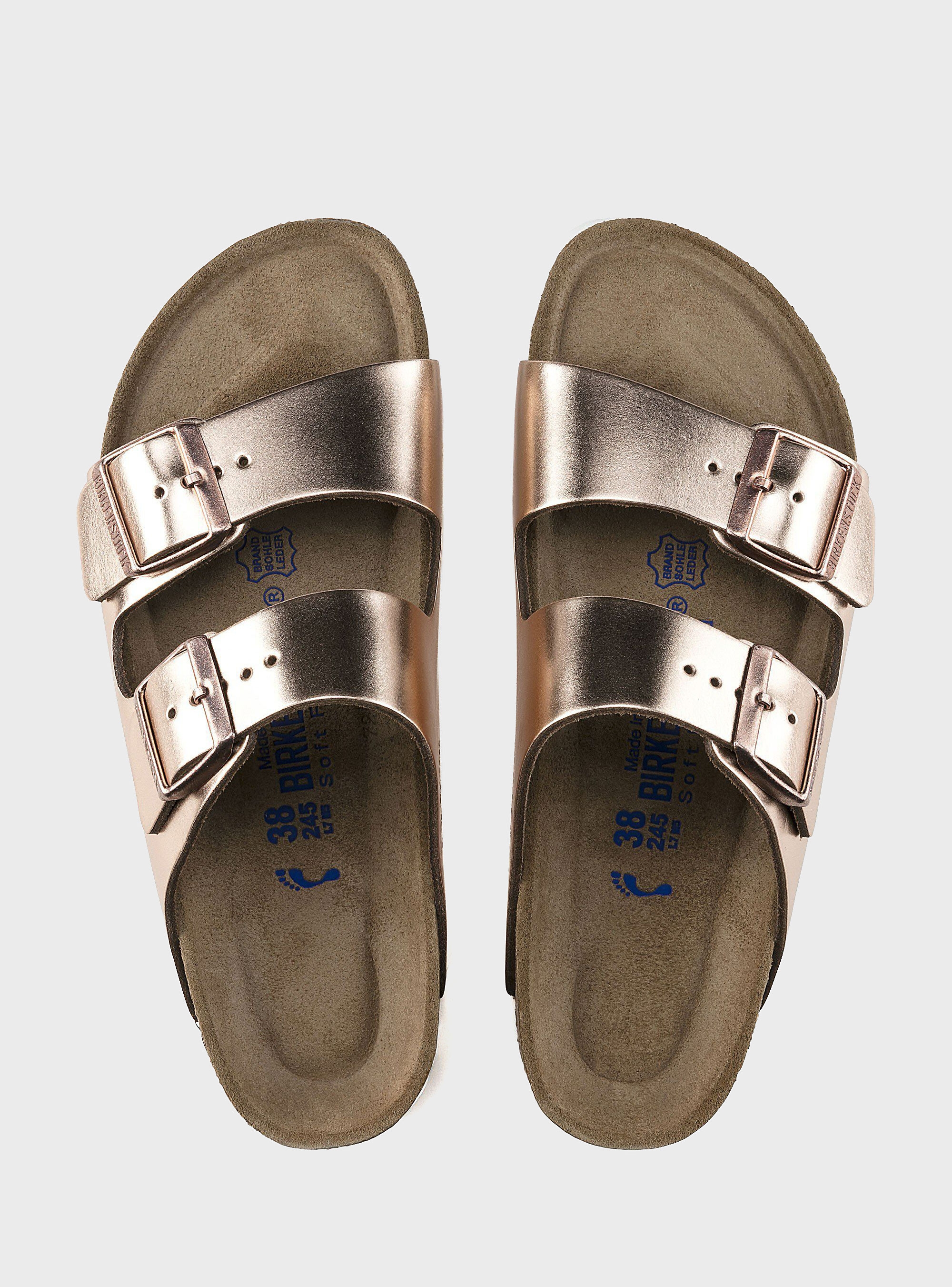 Birkenstock Arizona Soft Footbed Regular Fit Sandals - Copper