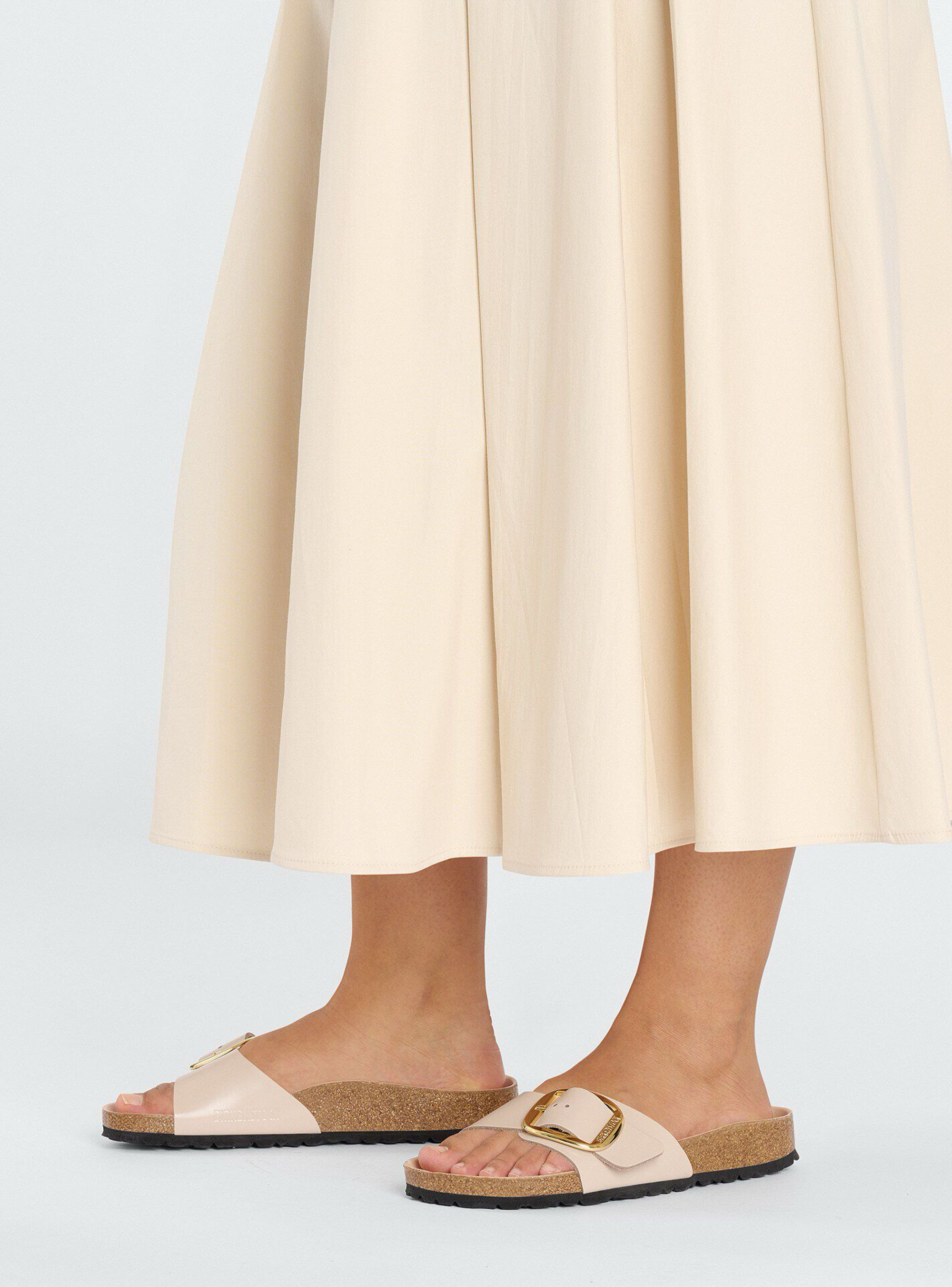 Birkenstock Madrid Big Buckle Regular Fit Sandals - Light Beige