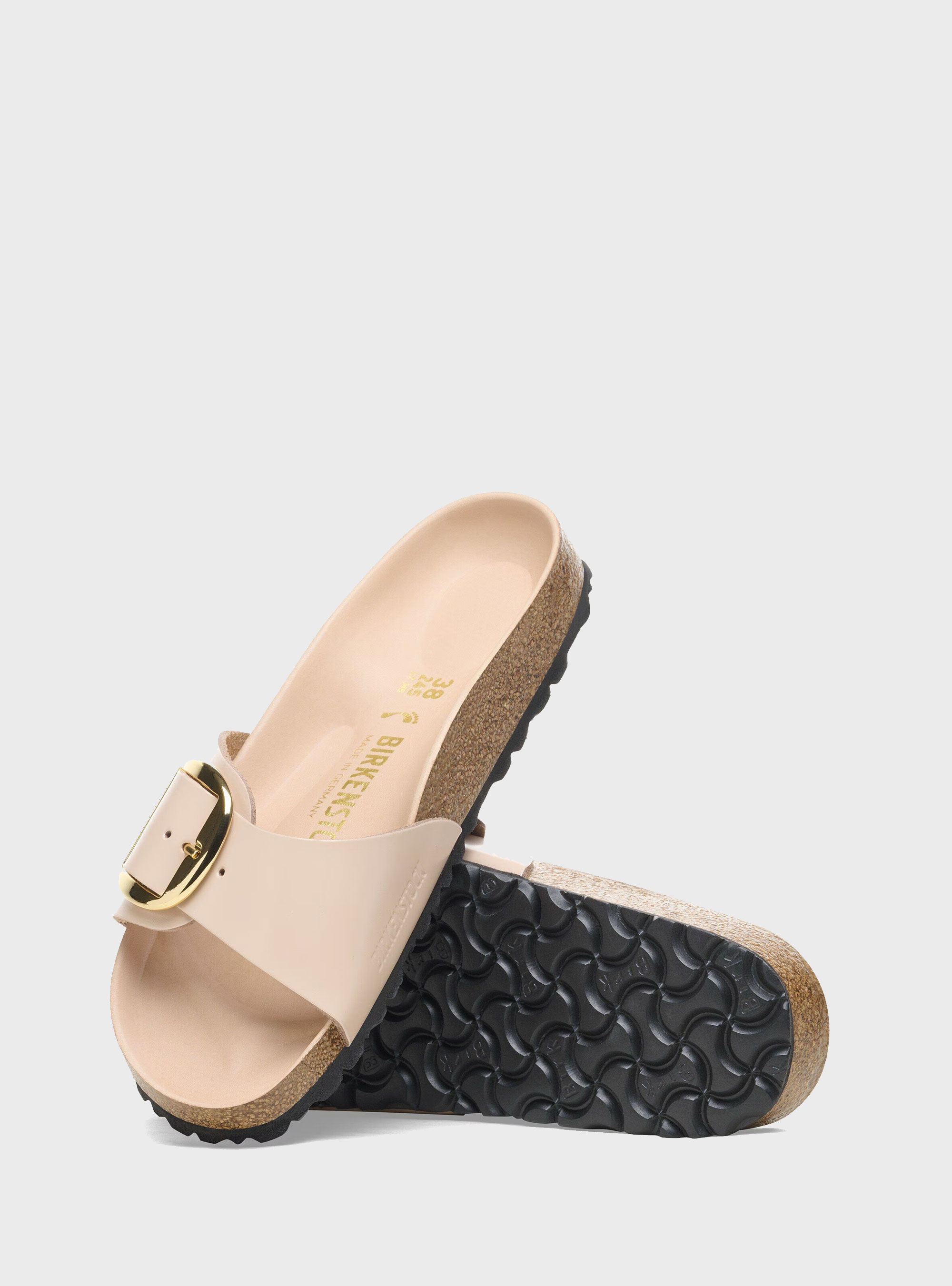 Birkenstock Madrid Big Buckle Regular Fit Sandals - Light Beige