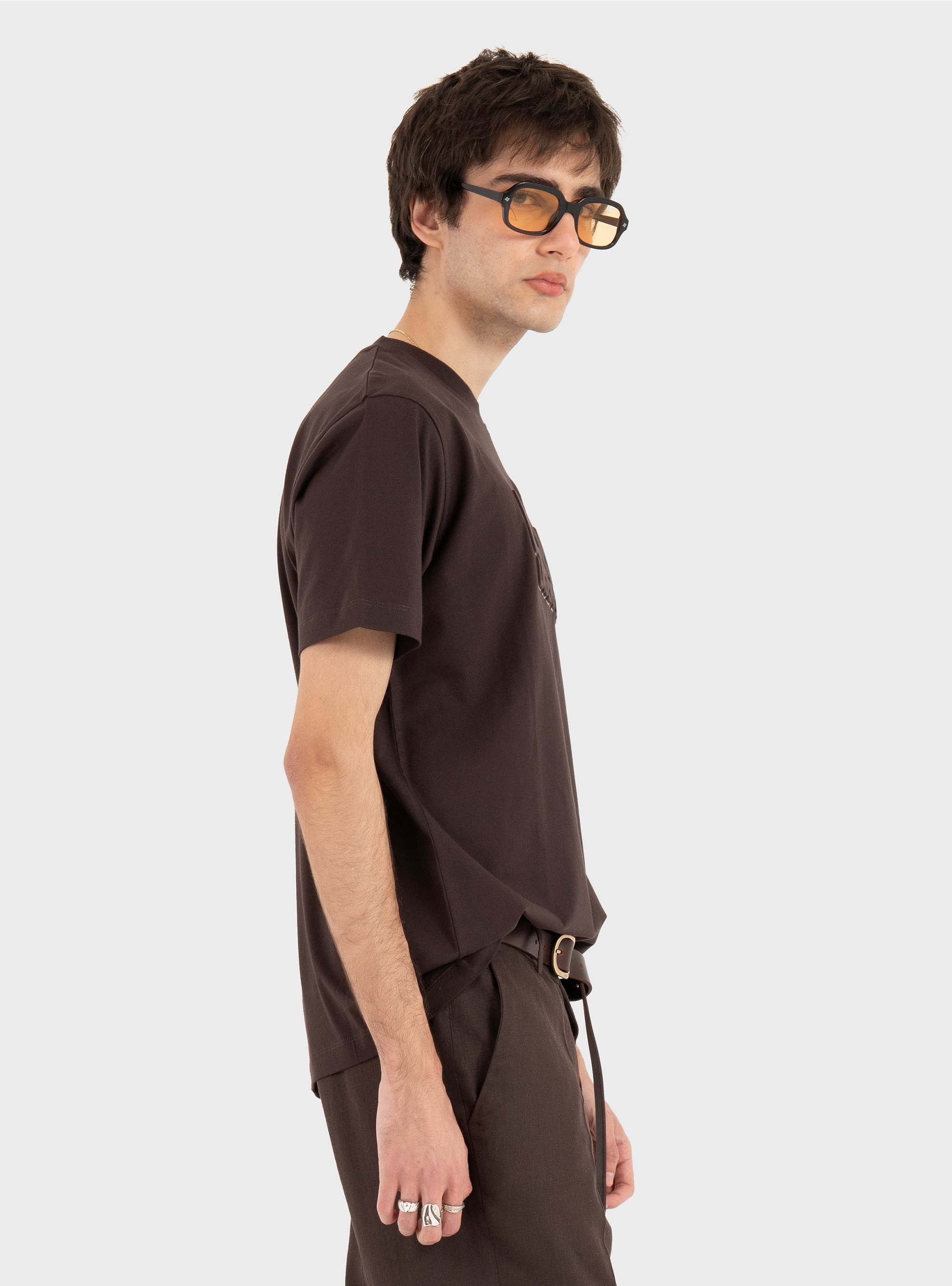 Karl Lagerfeld Logo T-Shirt - Dark Brown
