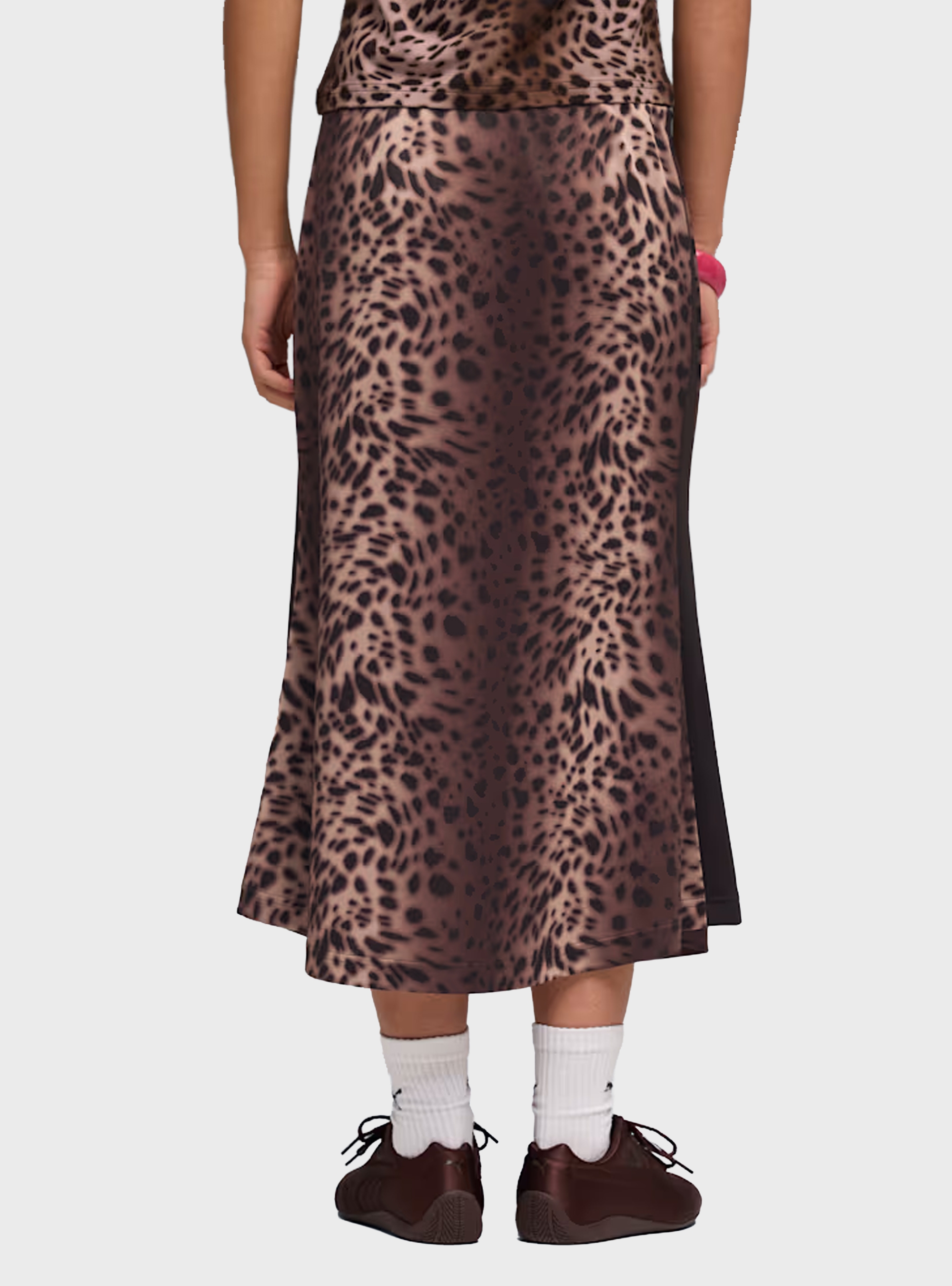 PUMA T7 LEO LUXE Midi Skirt - Leopard Print