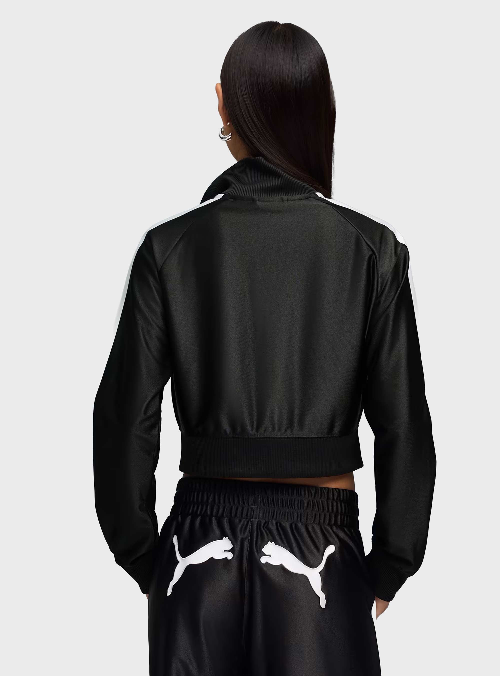 PUMA FUTURE.PUMA.ARCHIVE T7 Cropped Track Jacket - Black