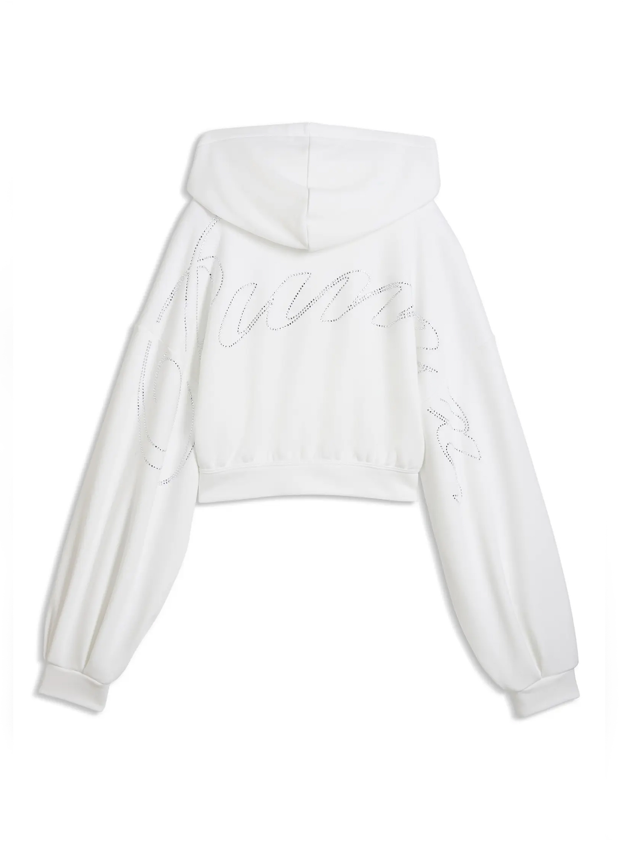 PUMA GRAPHIC Bedazzled FZ Hoodie - White