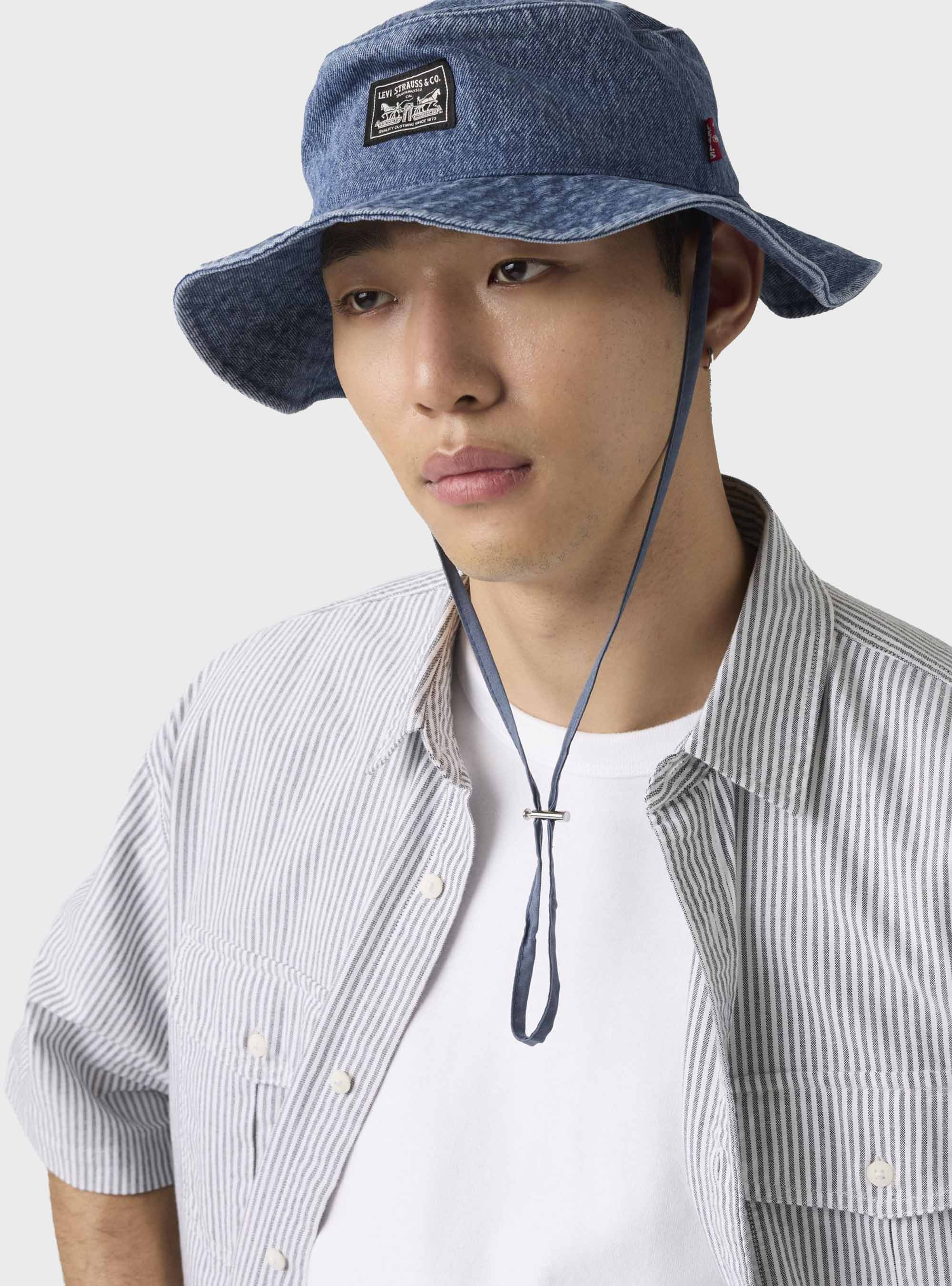 Levi's Bay Drawstring Bucket Hat - Denim