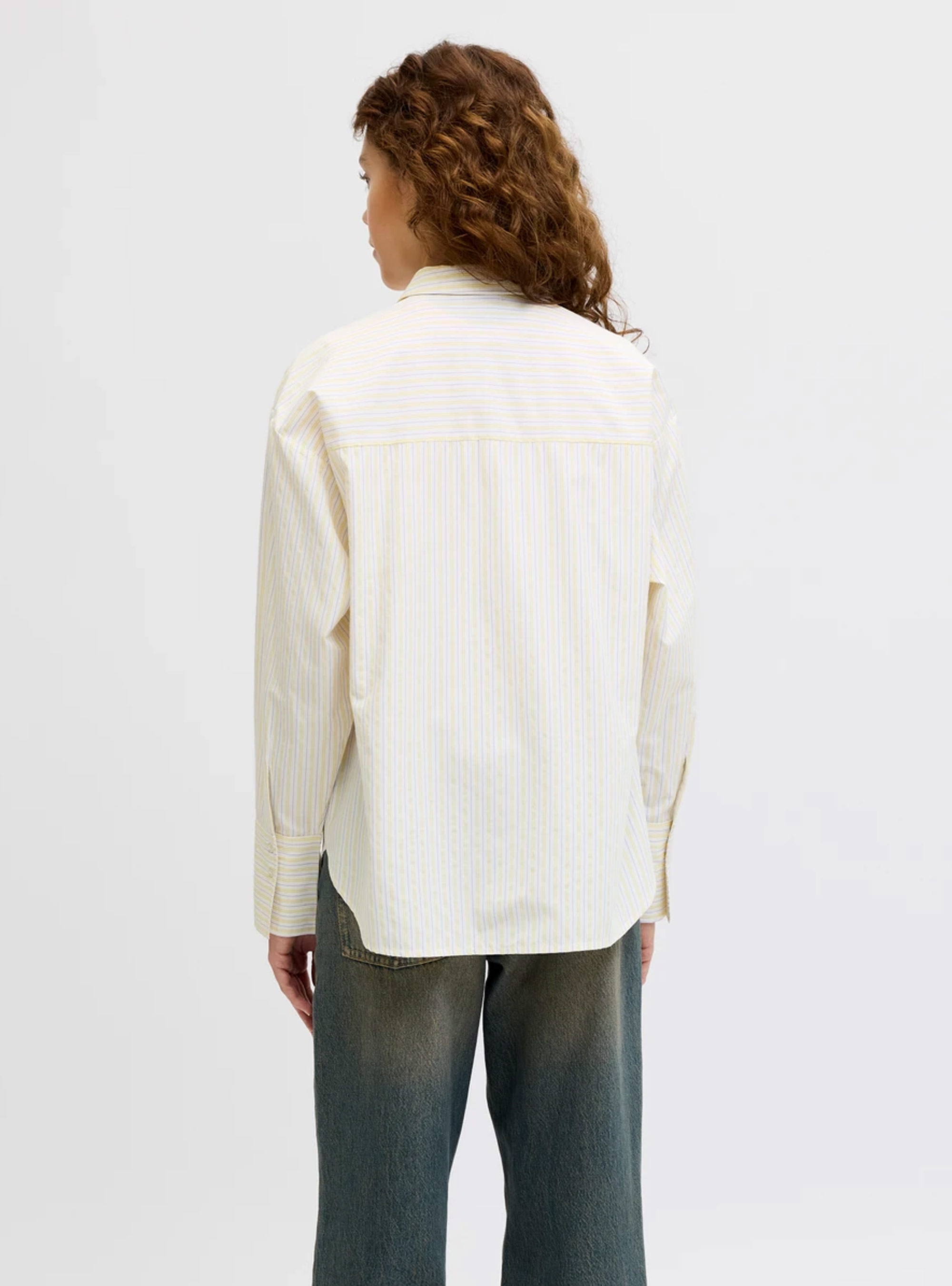 JJXX Caro Poplin Relaxed Shirt - Yellow