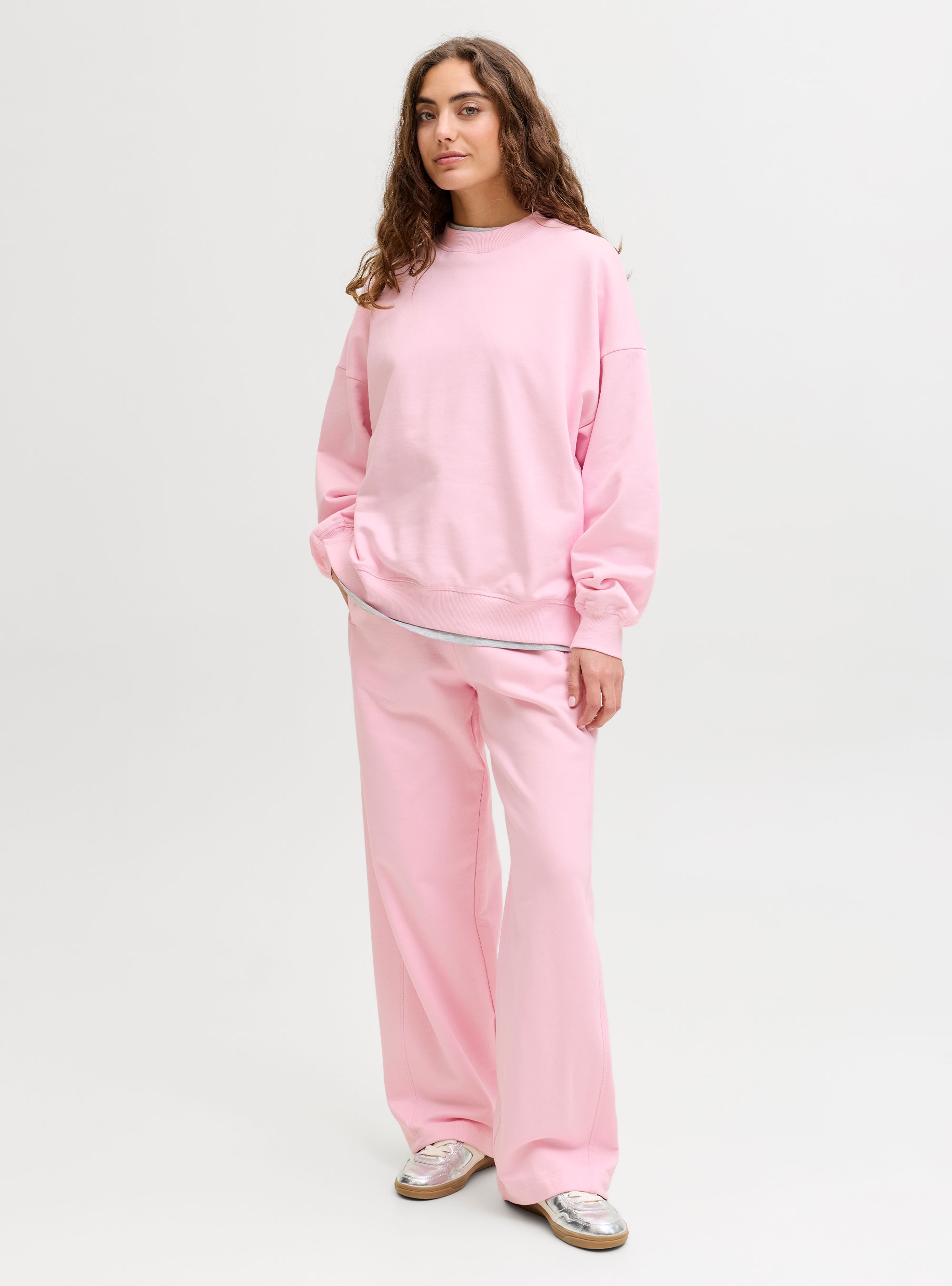 JJXX Cora Oversize Crew Sweater - Pink