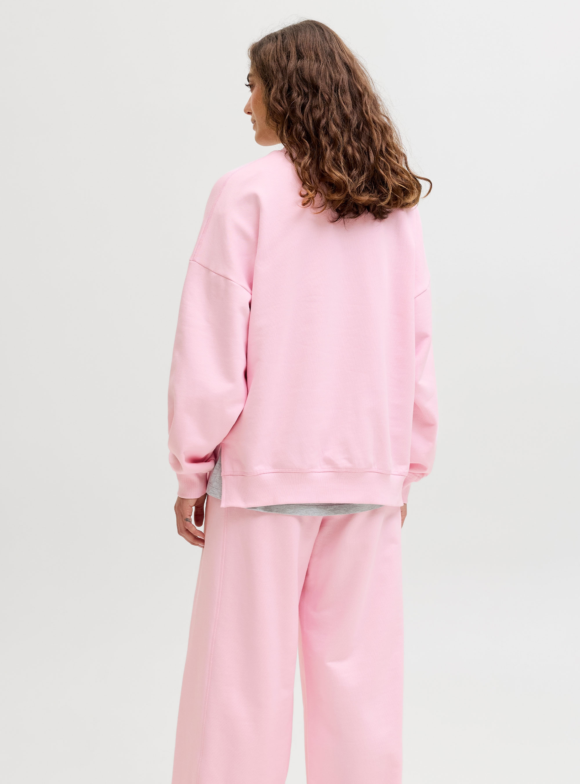 JJXX Cora Oversize Crew Sweater - Pink