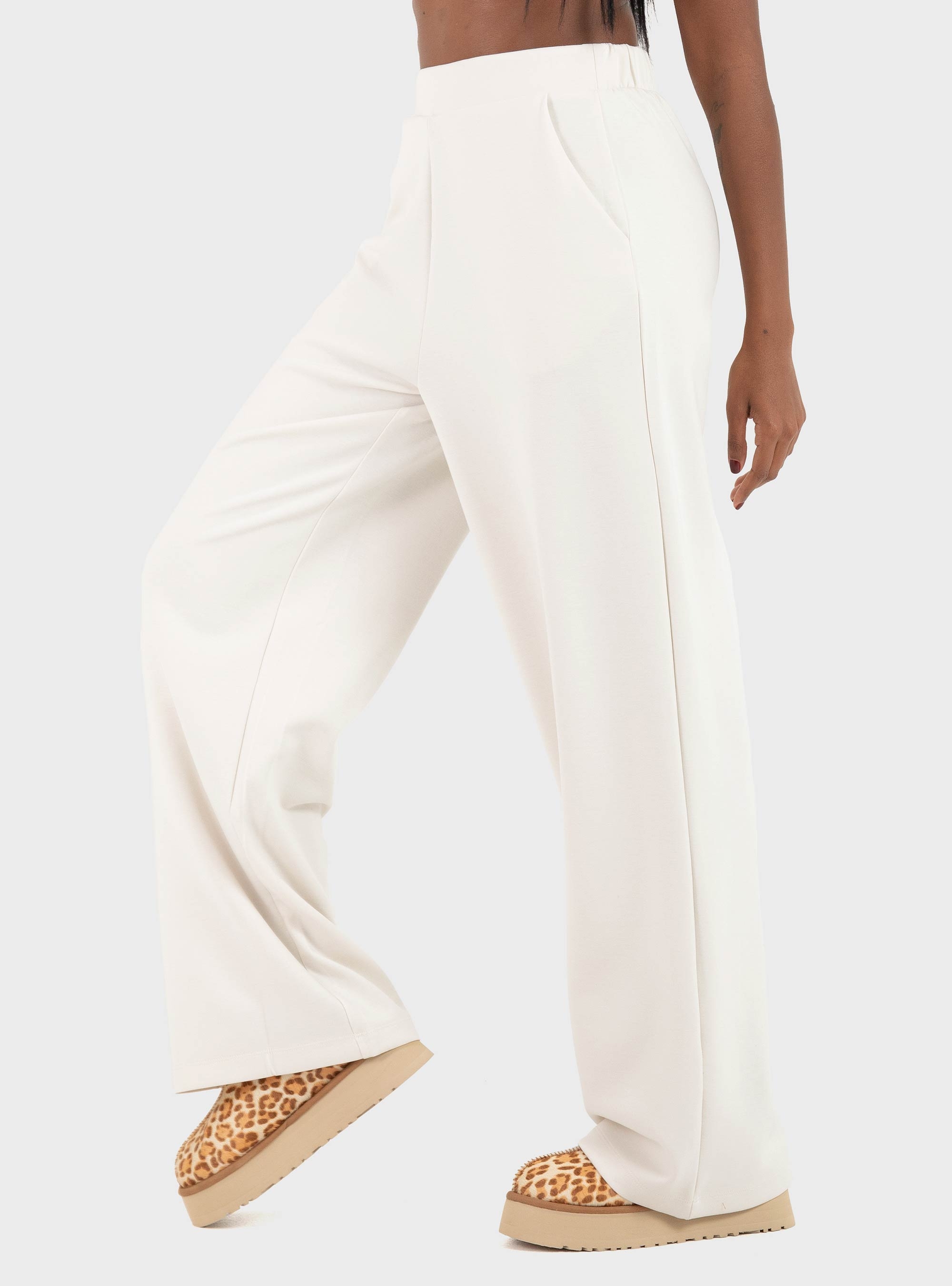 Only Alina Straight Leg Pants - Ecru