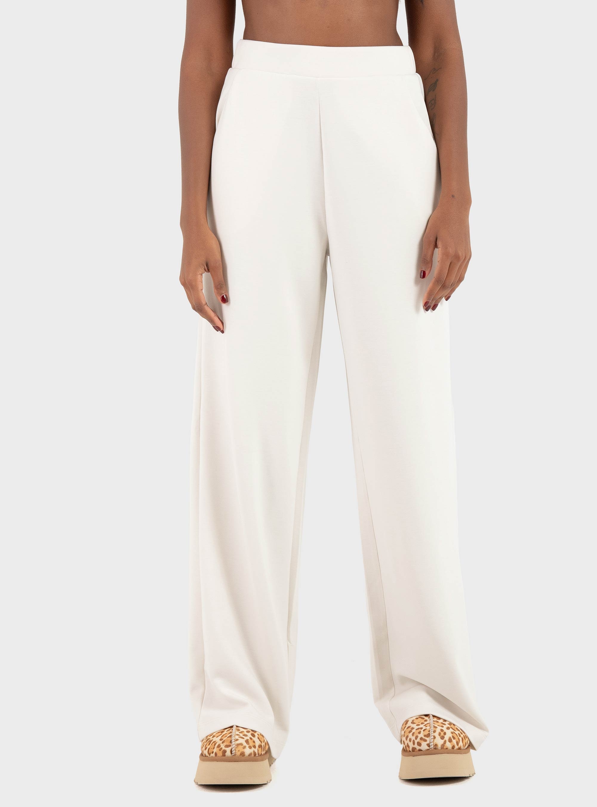Only Alina Straight Leg Pants - Ecru