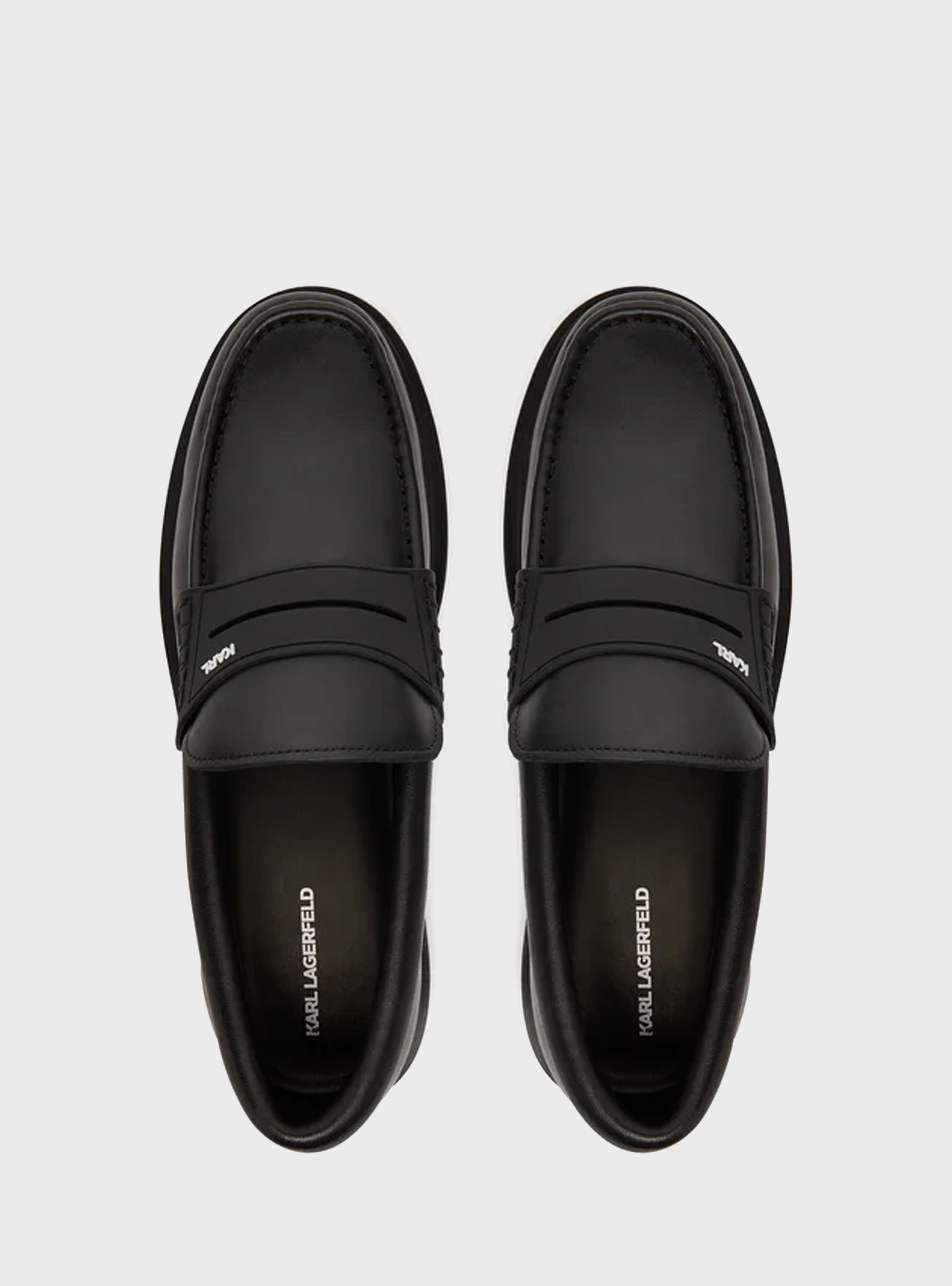 Karl Lagerfeld Kingston Saddle Loafers - Black