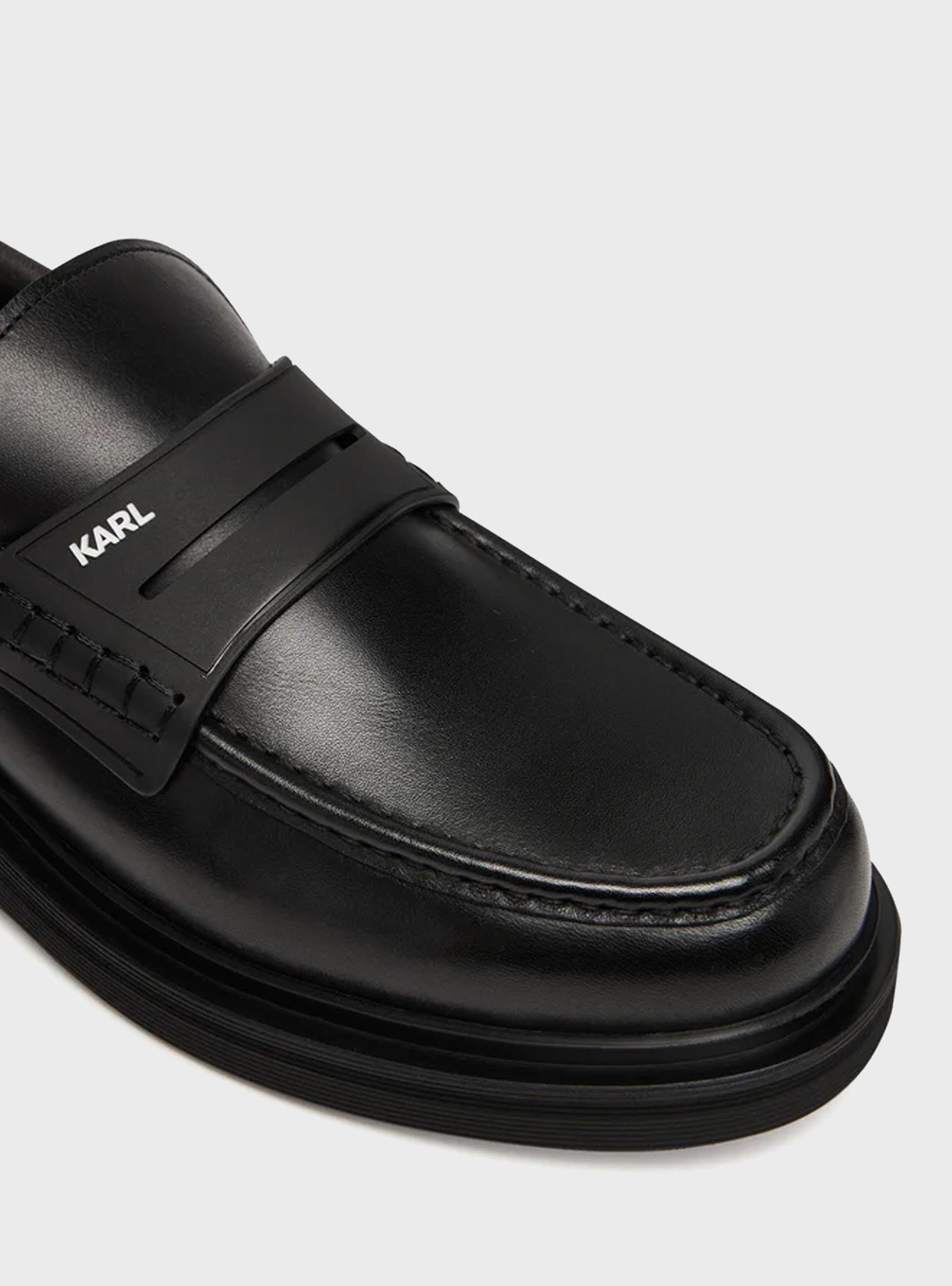 Karl Lagerfeld Kingston Saddle Loafers - Black