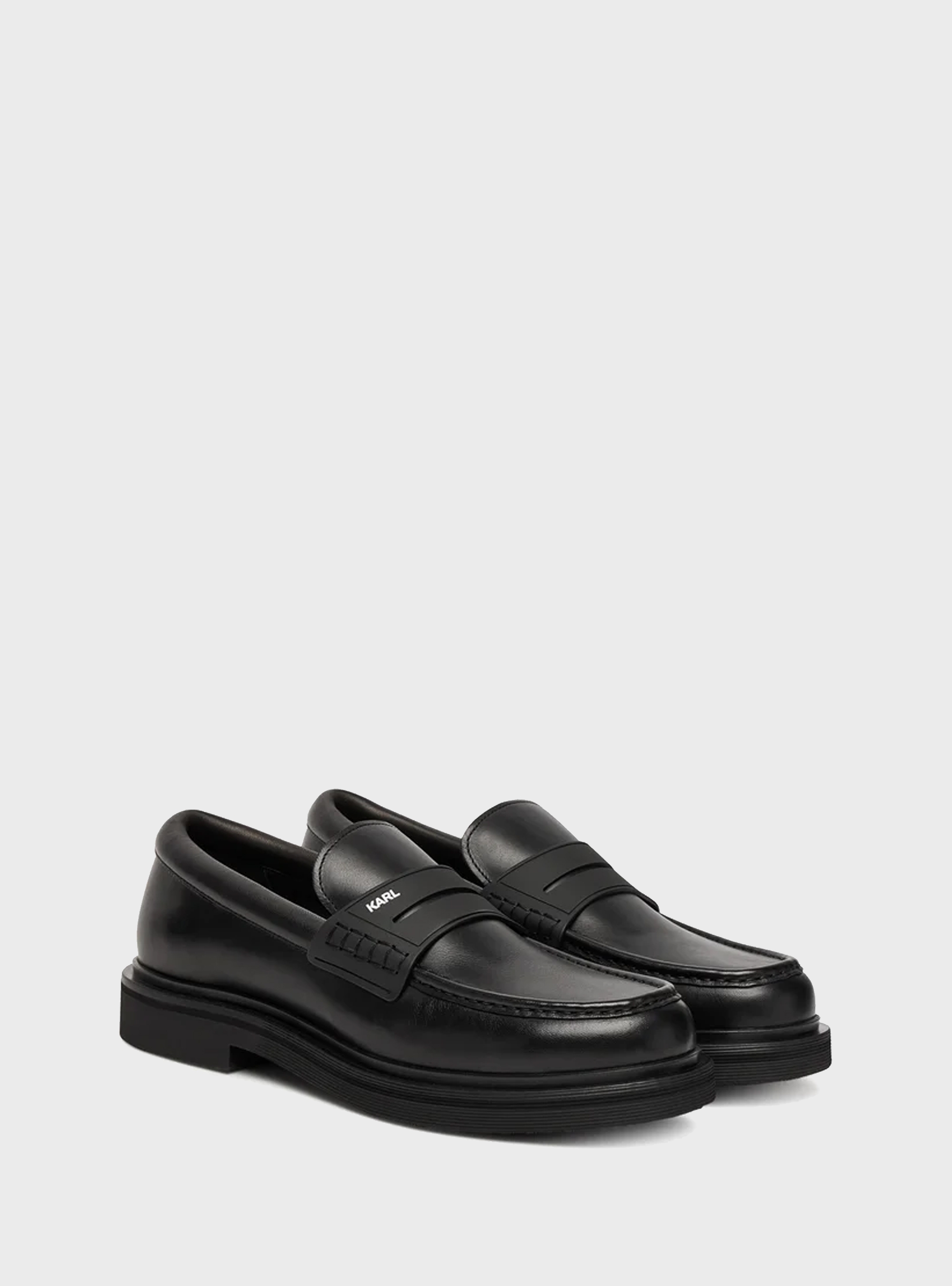 Karl Lagerfeld Kingston Saddle Loafers - Black