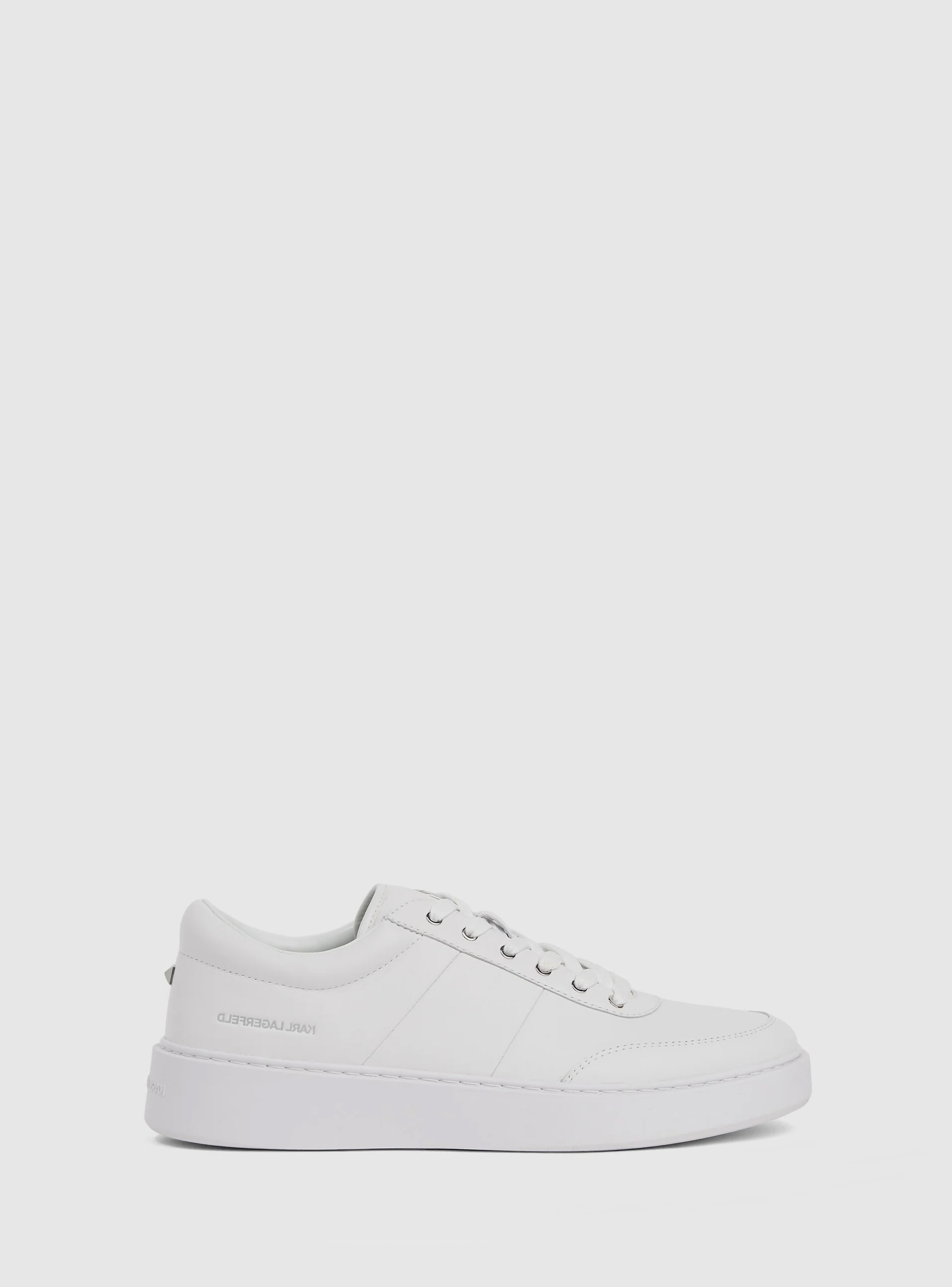Karl Lagerfeld Flint Ii U-Front Lo Lace Sneakers - White
